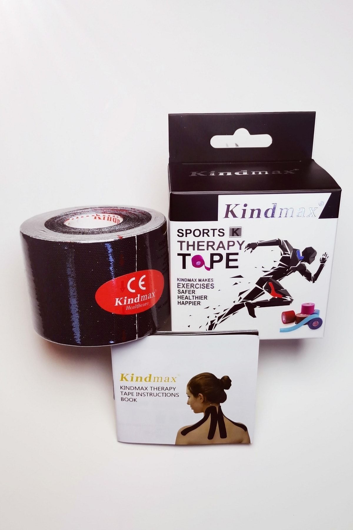 teknotrust Kinesiology Tape Ağrı Bandı 5 cm X 5 mt Siyah