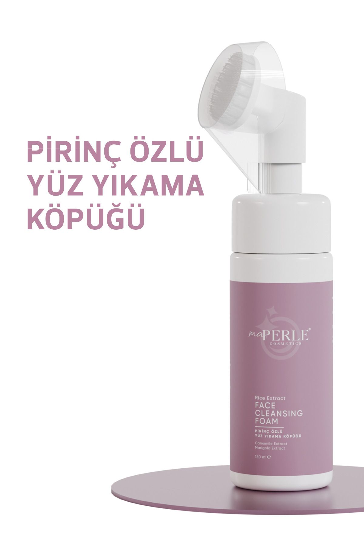 Pinkapple Silikon Fırça Başlıklı Pirinç Özlü Yüz Yıkama Köpüğü