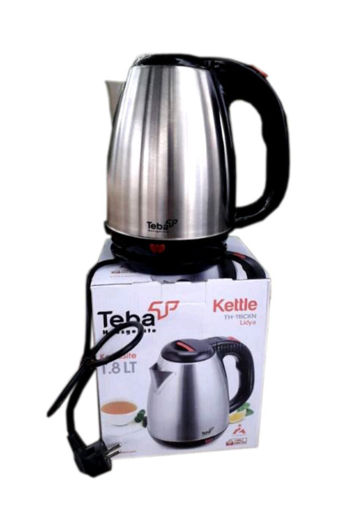 teknotrust Th-118ckn 118 Elektrikli Çelik Su Isıtıcı Kettle 1,8 Lt Lidya