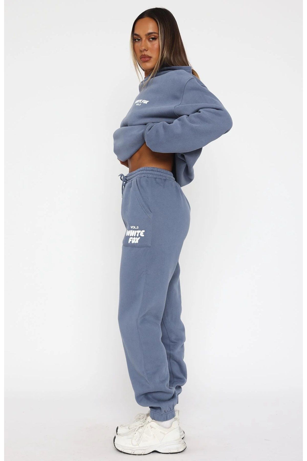 The Champ Clothing-White Fox Indigo Women's Sweatpants - Vol 3 Printed with Elastic Waist and Pockets 1