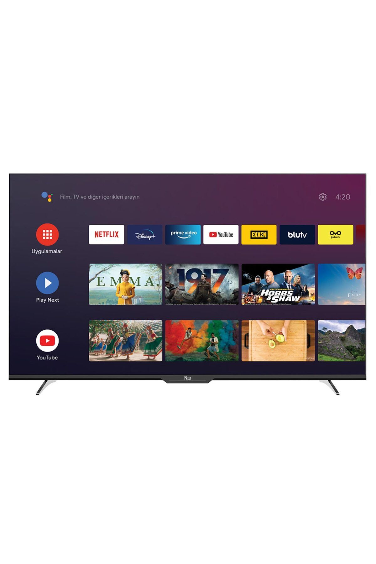 atesin online 55Gfsg7-4K Televizyon Led Tv 55 İNç 140 Ekran Android Uhd 4K Uydulu