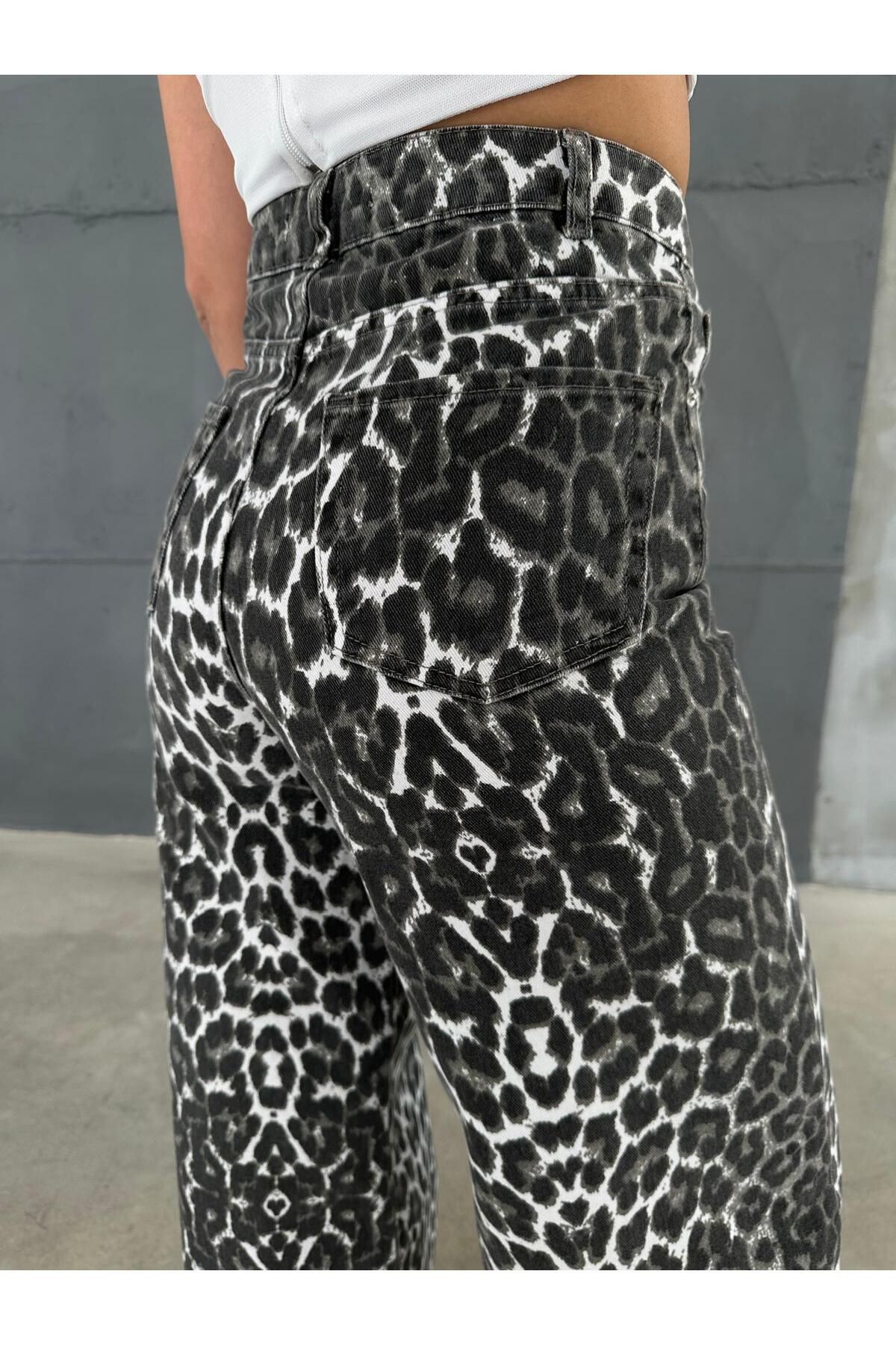 Zeo Basic-ZEO Basic Baggy Pants - Leopard Pattern 6