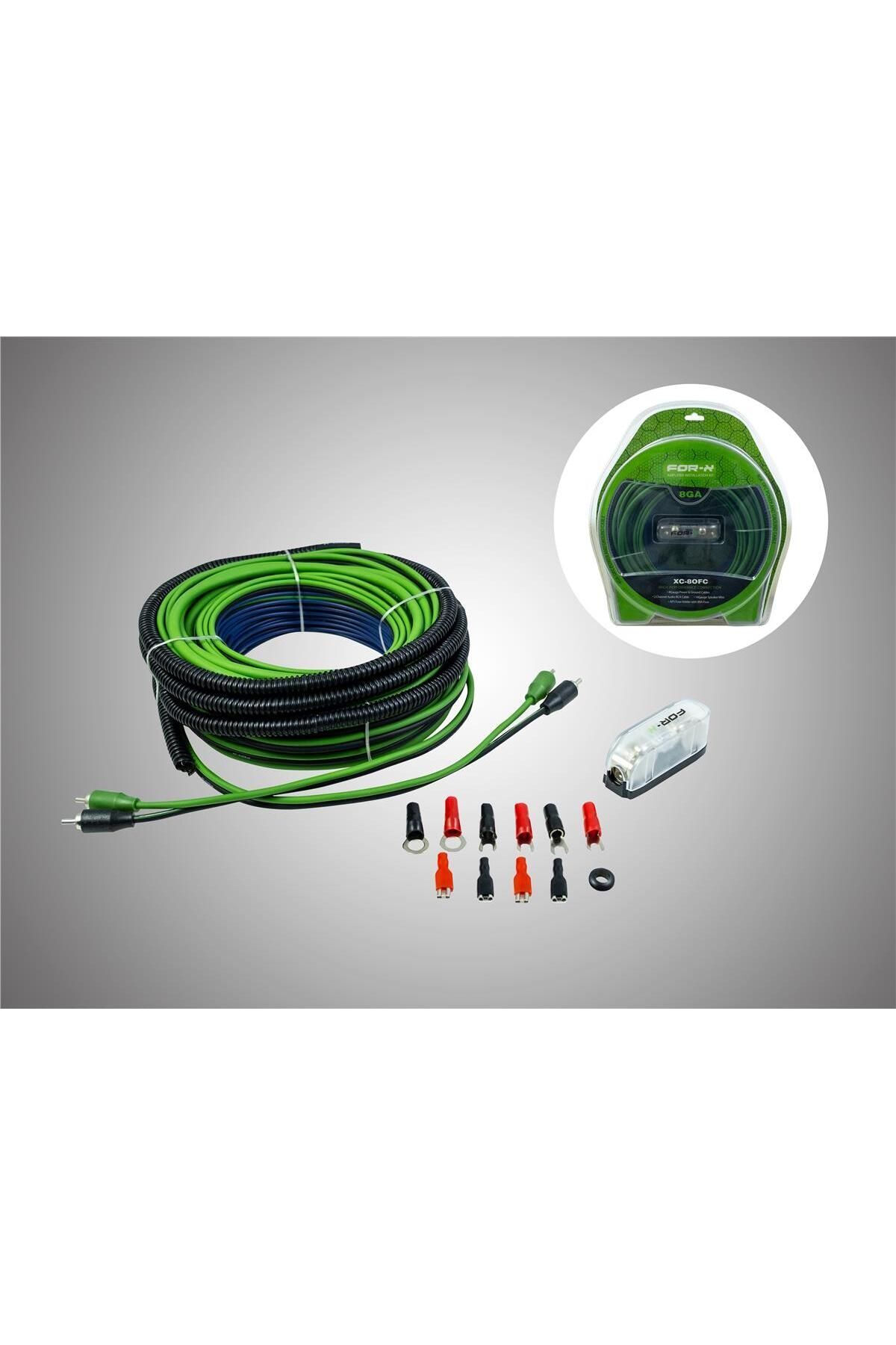 woodhub FOR-X5 XC-8KIT OFC BAKIR 8GA KABLO SETİ