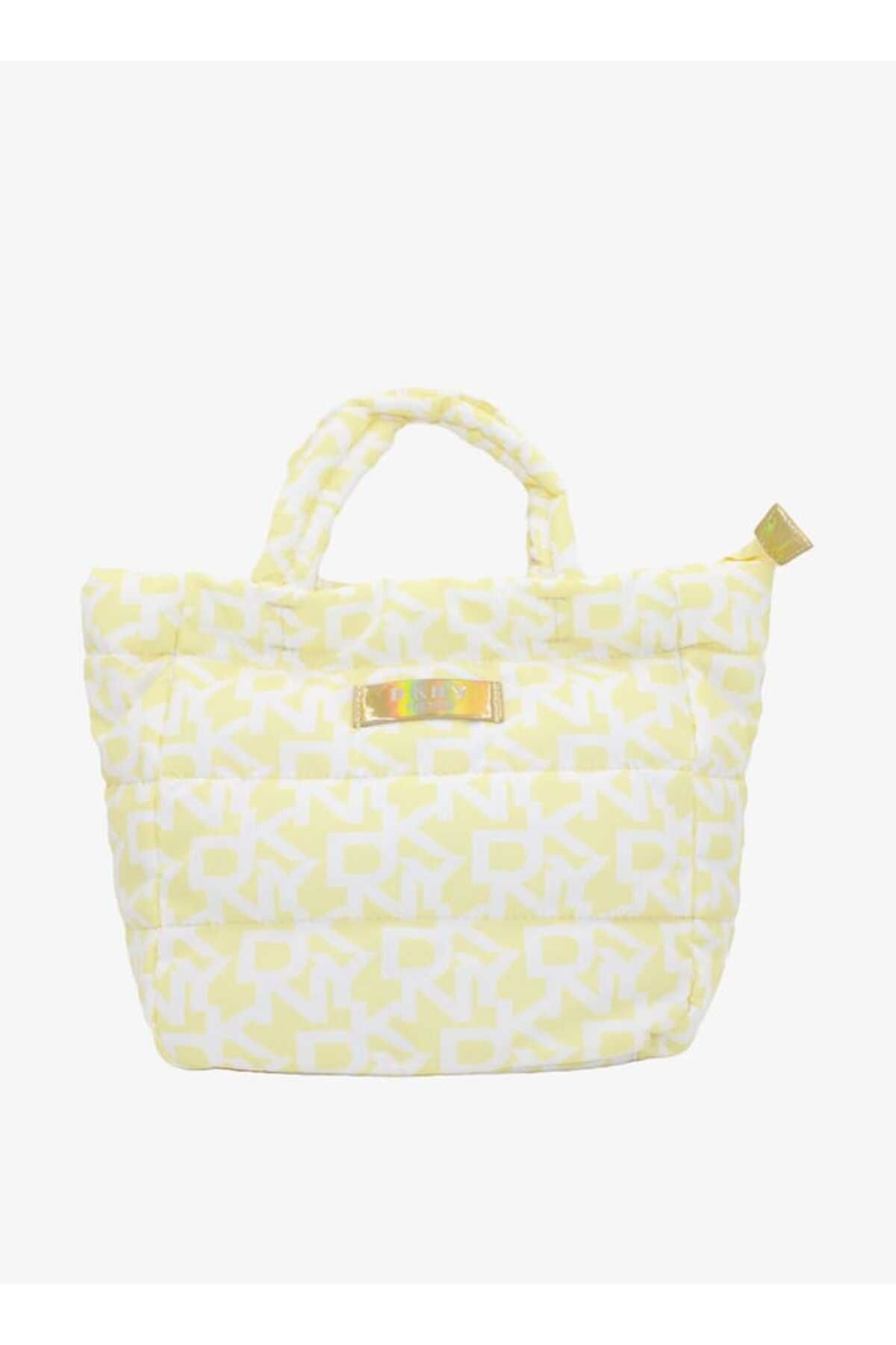 Dkny-Monogram Print Pouch with Double Handle and Zip Closure 1