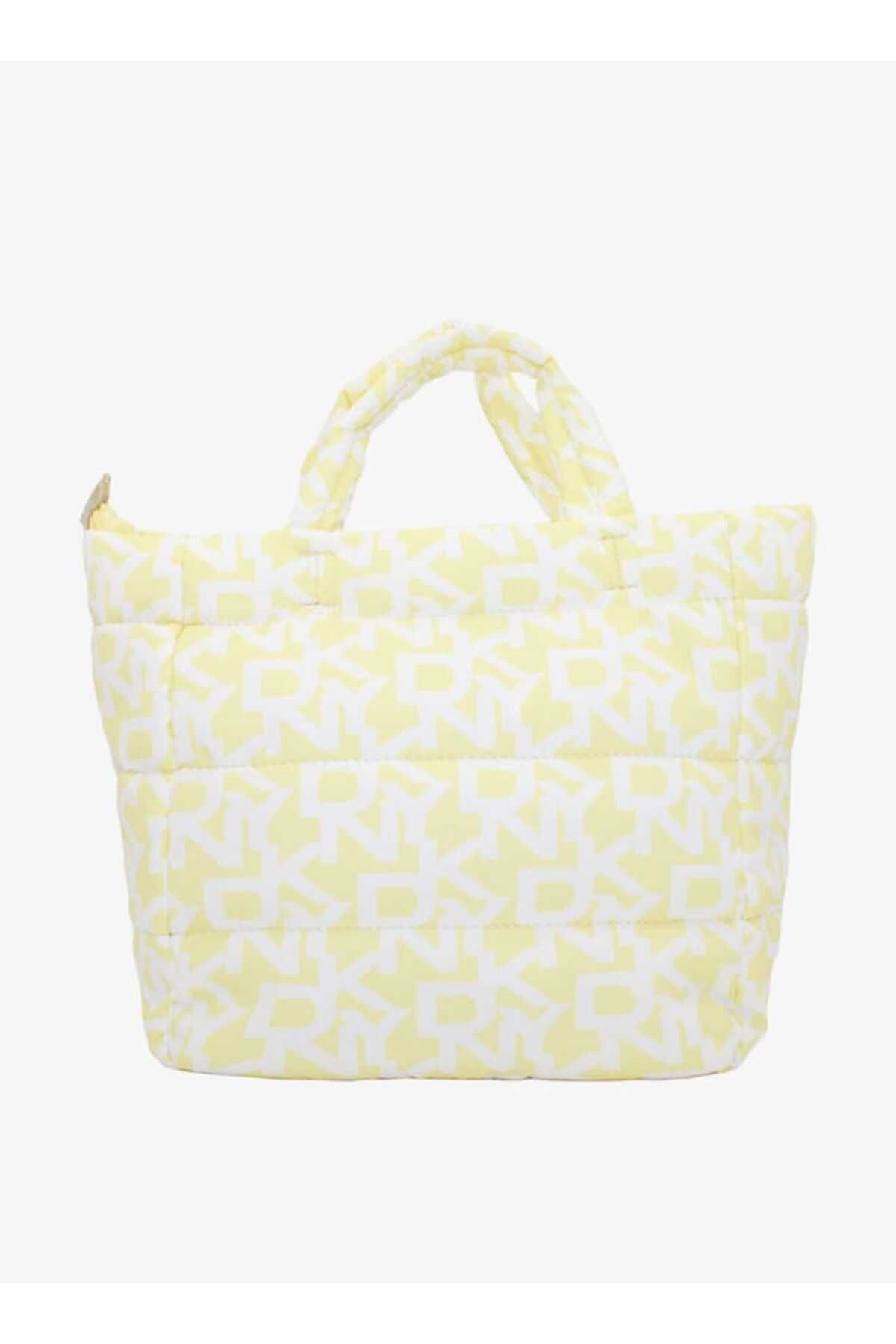 Dkny-Monogram Print Pouch with Double Handle and Zip Closure 4