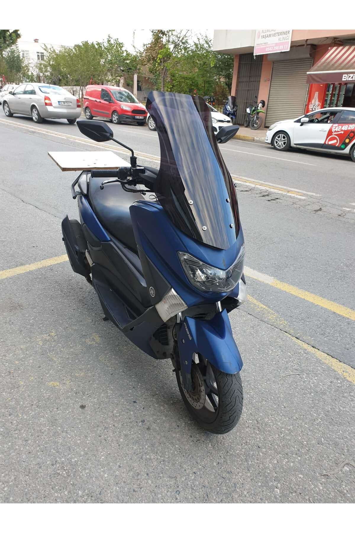 Yamaha Nmax Siperlik Ön Cam 2015 2020 Model 69cm Siyah Renkli 4mm
