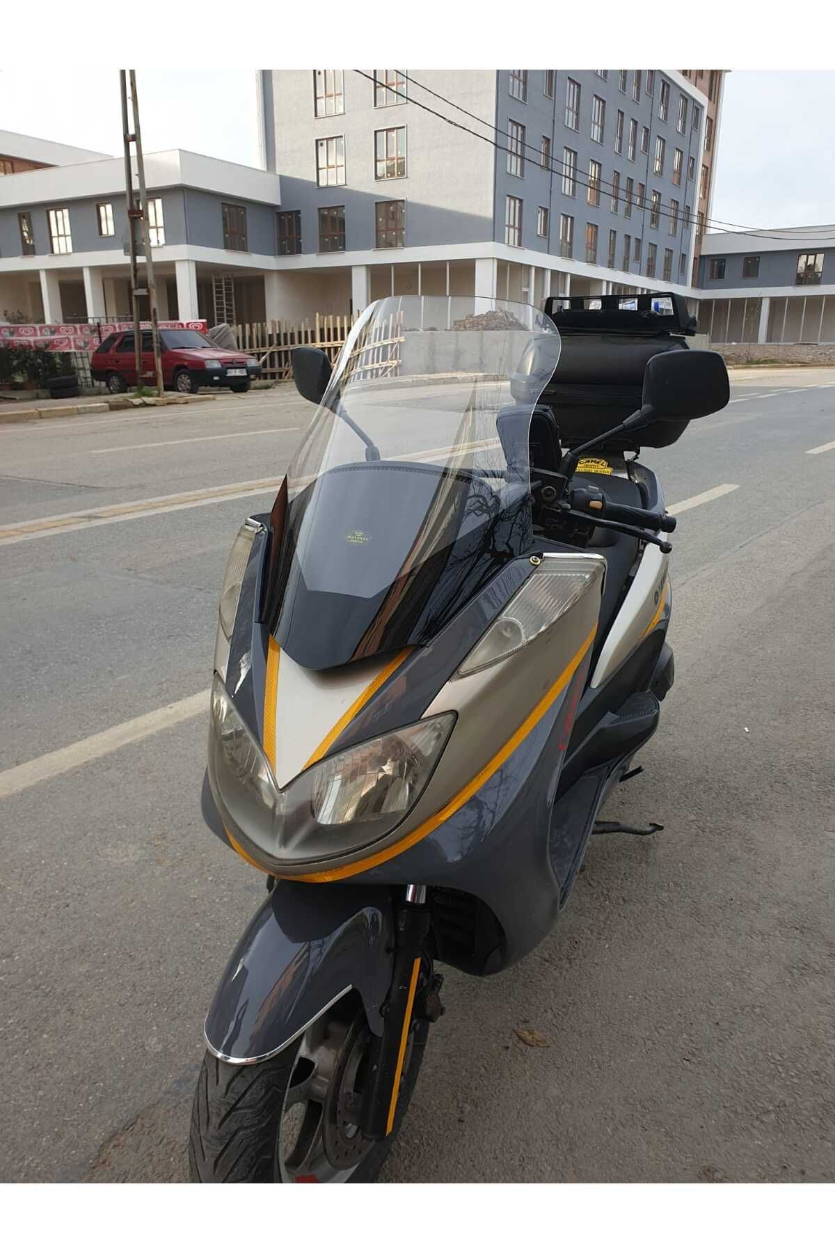 Yamaha Majesty 400 Siperlik Ön Cam 2005 2006 Model 68cm Şeffaf Renkli 4mm