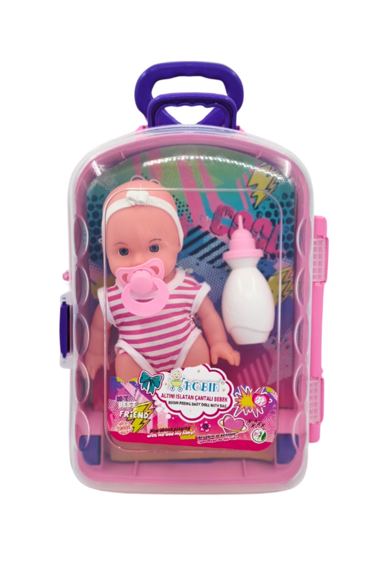 Global Toys ALTINI ISLATAN ÇANTALI BEBEK