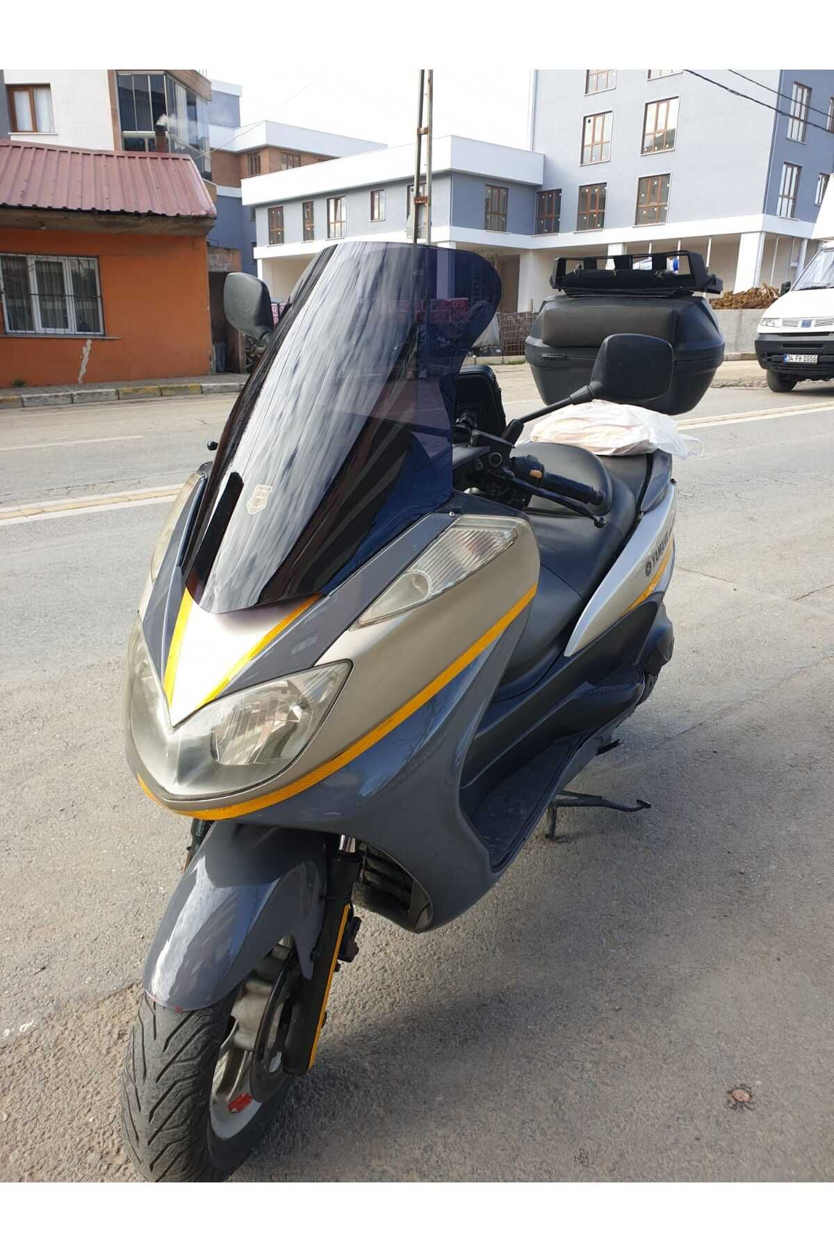 Yamaha Majesty 400 Siperlik Ön Cam 2005 2006 Model 68cm Siyah Renkli 4mm