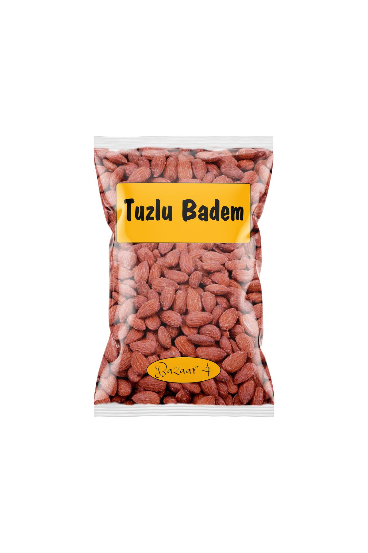 BAZAAR 4 Kavrulmuş Badem Tuzlu - Yeni Mahsül 985 gr