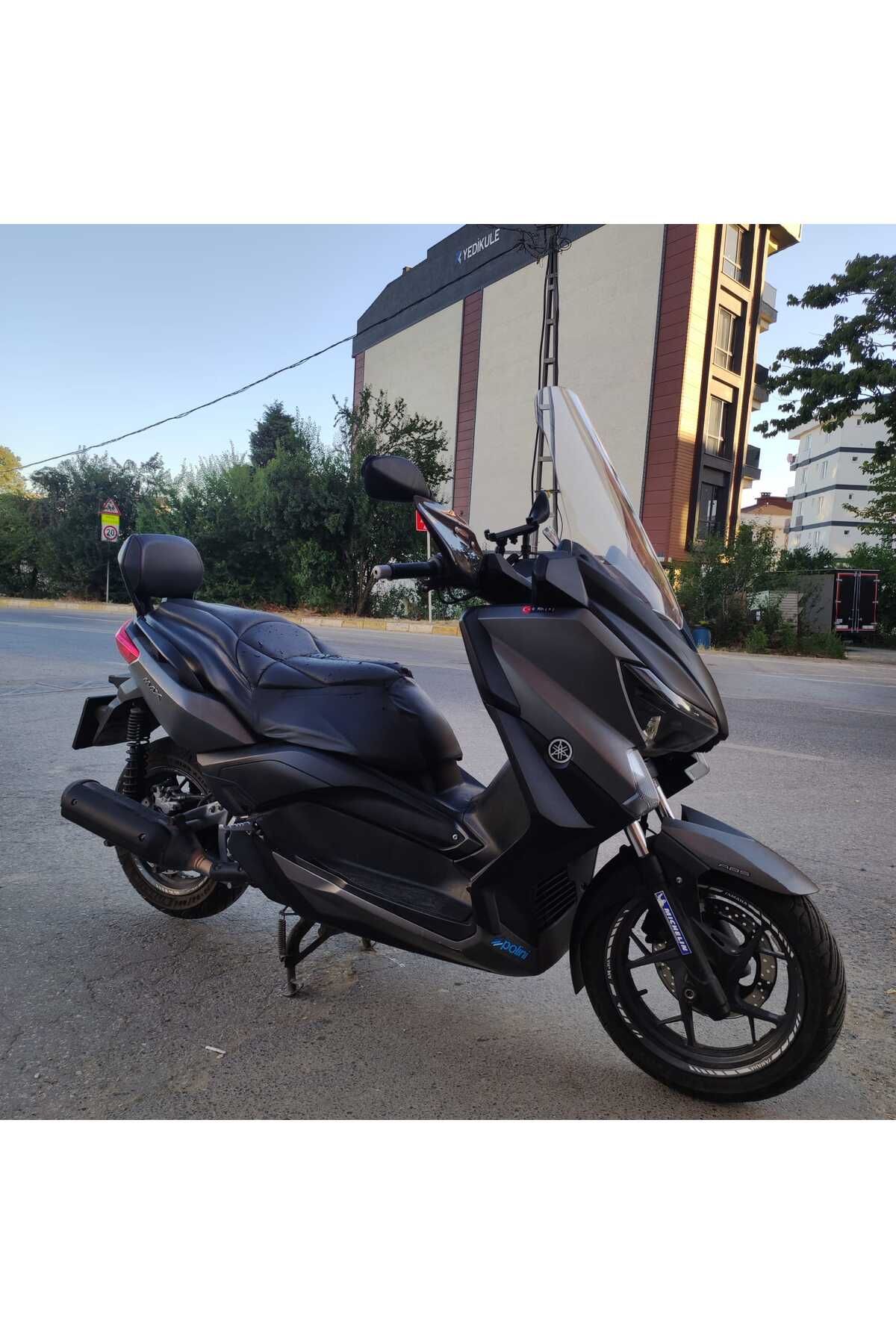 Yamaha Xmax 250 Siperlik Ön Cam 2014 2017 Model 58cm Şeffaf Renkli 4mm