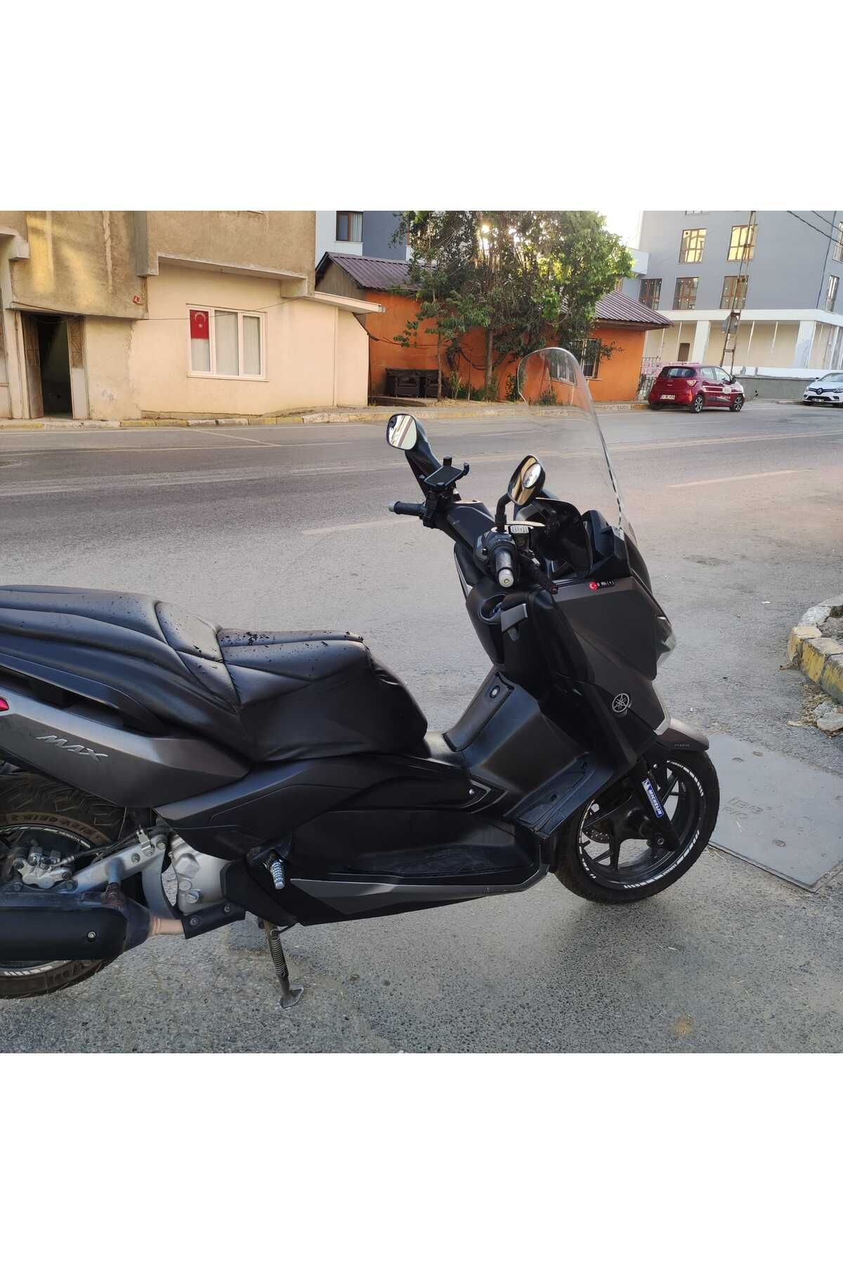 Yamaha Xmax 250 Siperlik Ön Cam 2014 2017 Model 58cm Şeffaf Renkli 4mm