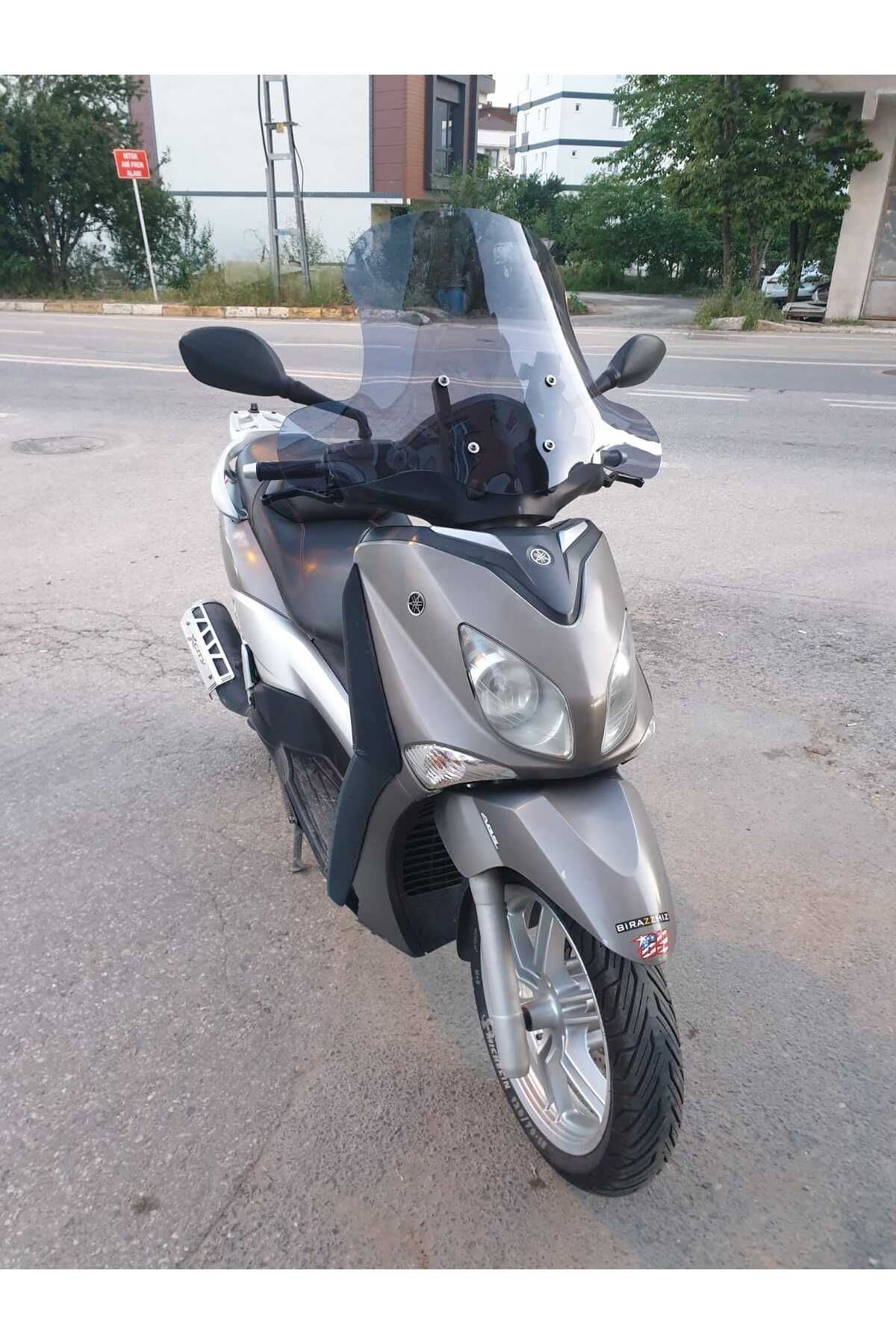 Yamaha Xcity 250 Siperlik Ön Cam 2011 2016 Model 50cm Füme Renkli 4mm ELCİK KORUMALI