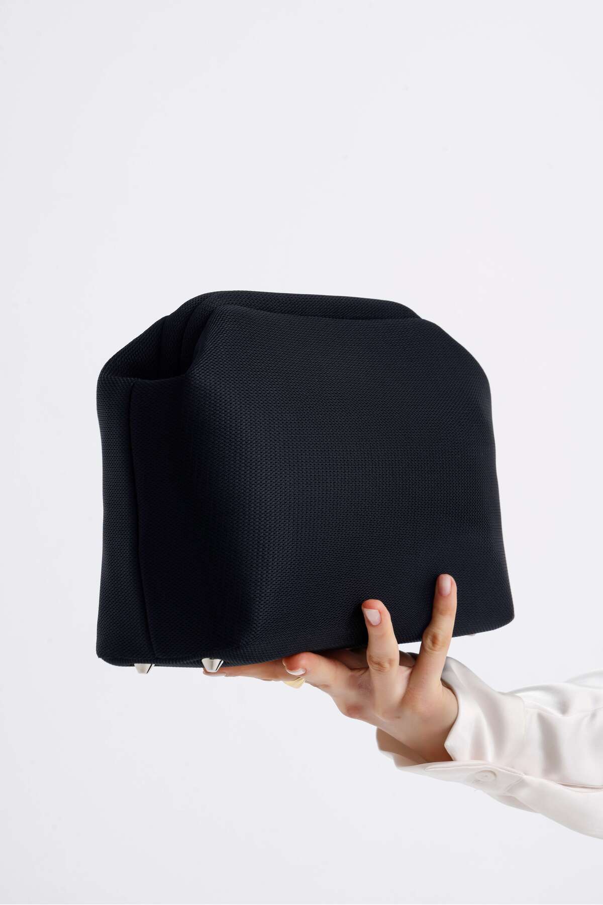 HEYBE'S Heybes Kadın Siyah Askılı Clutch Portföy El Çantası görsel 3