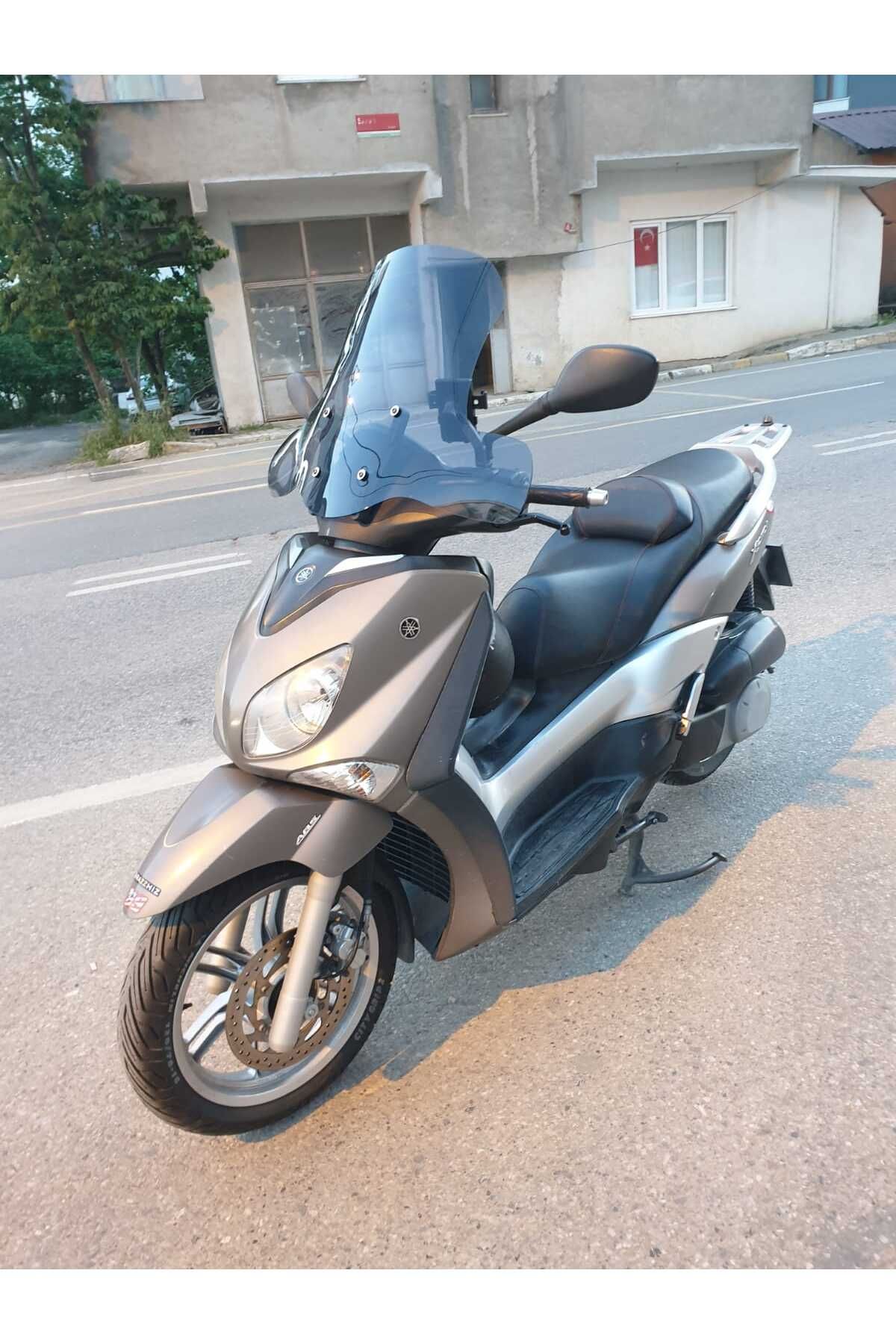 Yamaha Xcity 250 Siperlik Ön Cam 2011 2016 Model 50cm Füme Renkli 4mm ELCİK KORUMALI