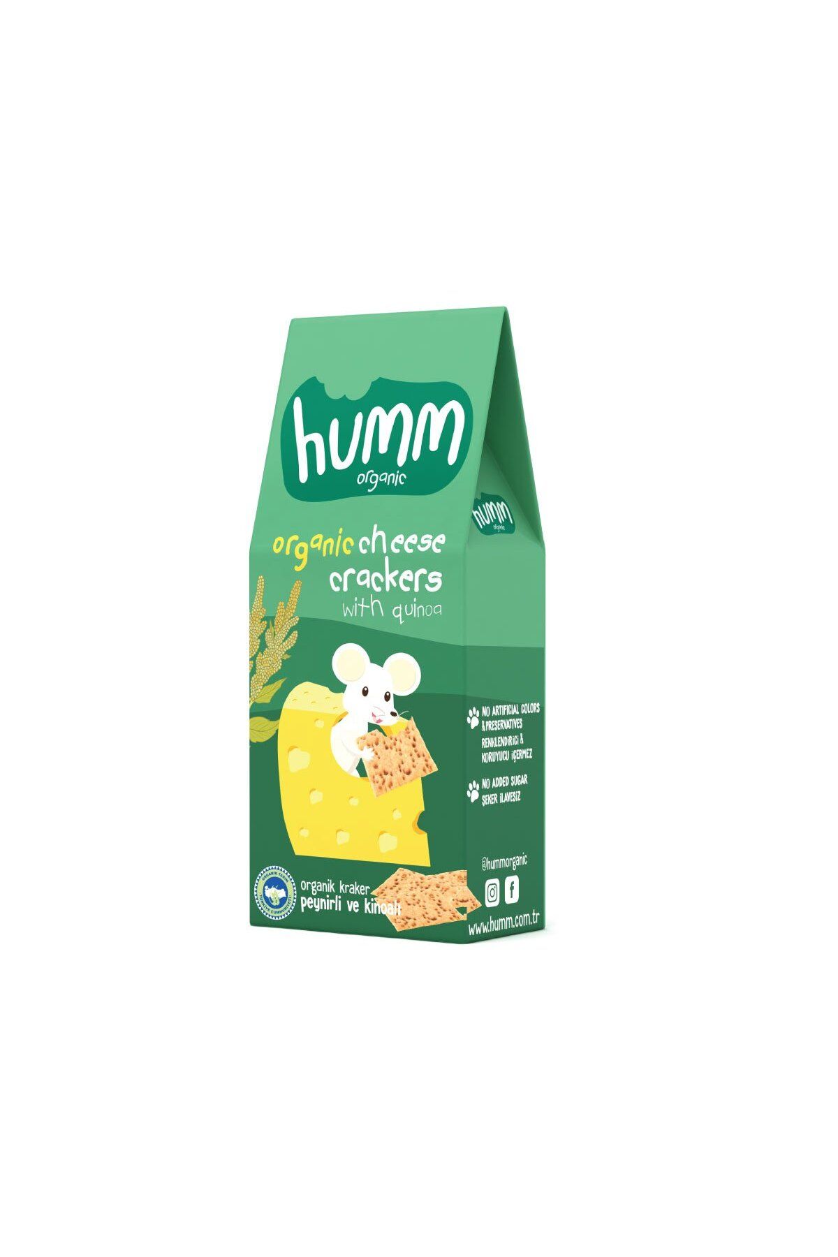 Humm Organik Peynirli Kinoalı Kraker 60 Gr