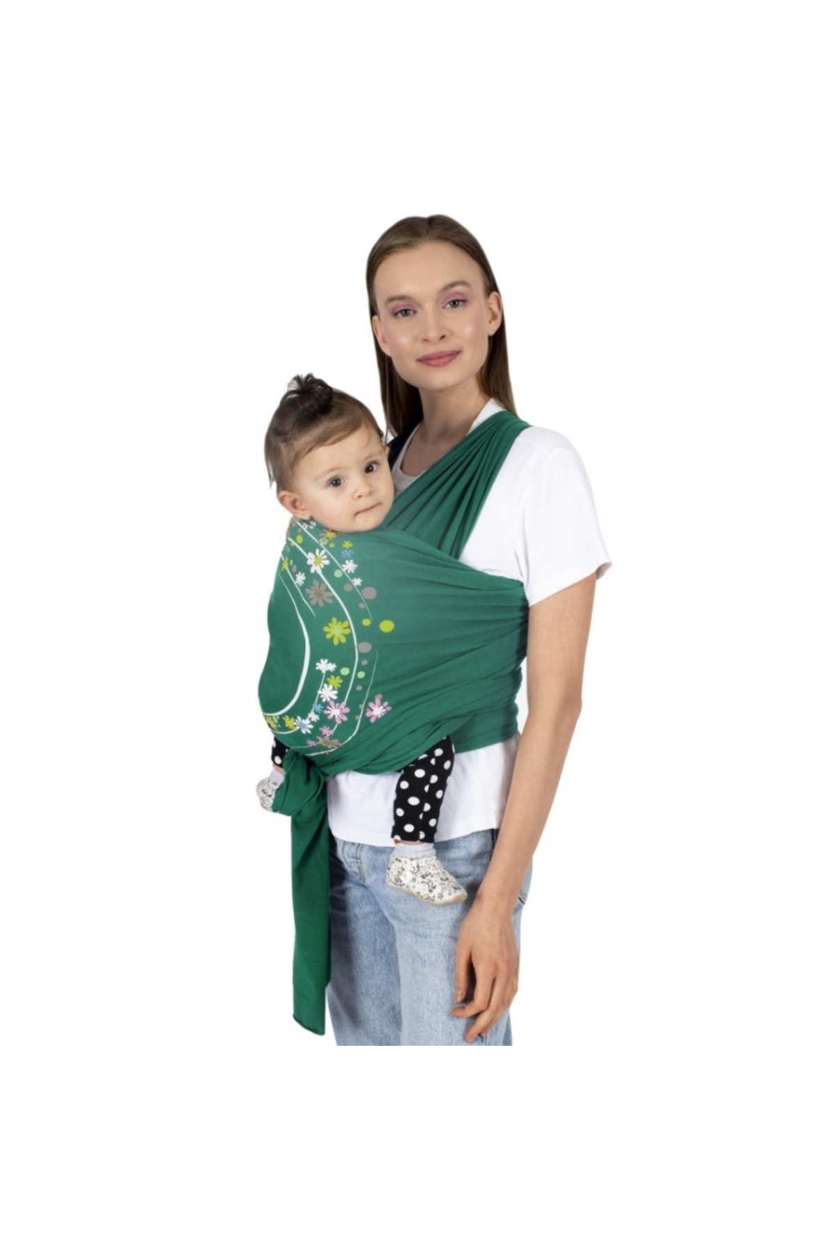 Sevi Bebe Bebek Taşıma Şalı Sling Art-562 Turkuaz fotoğrafı 2 (önizleme)