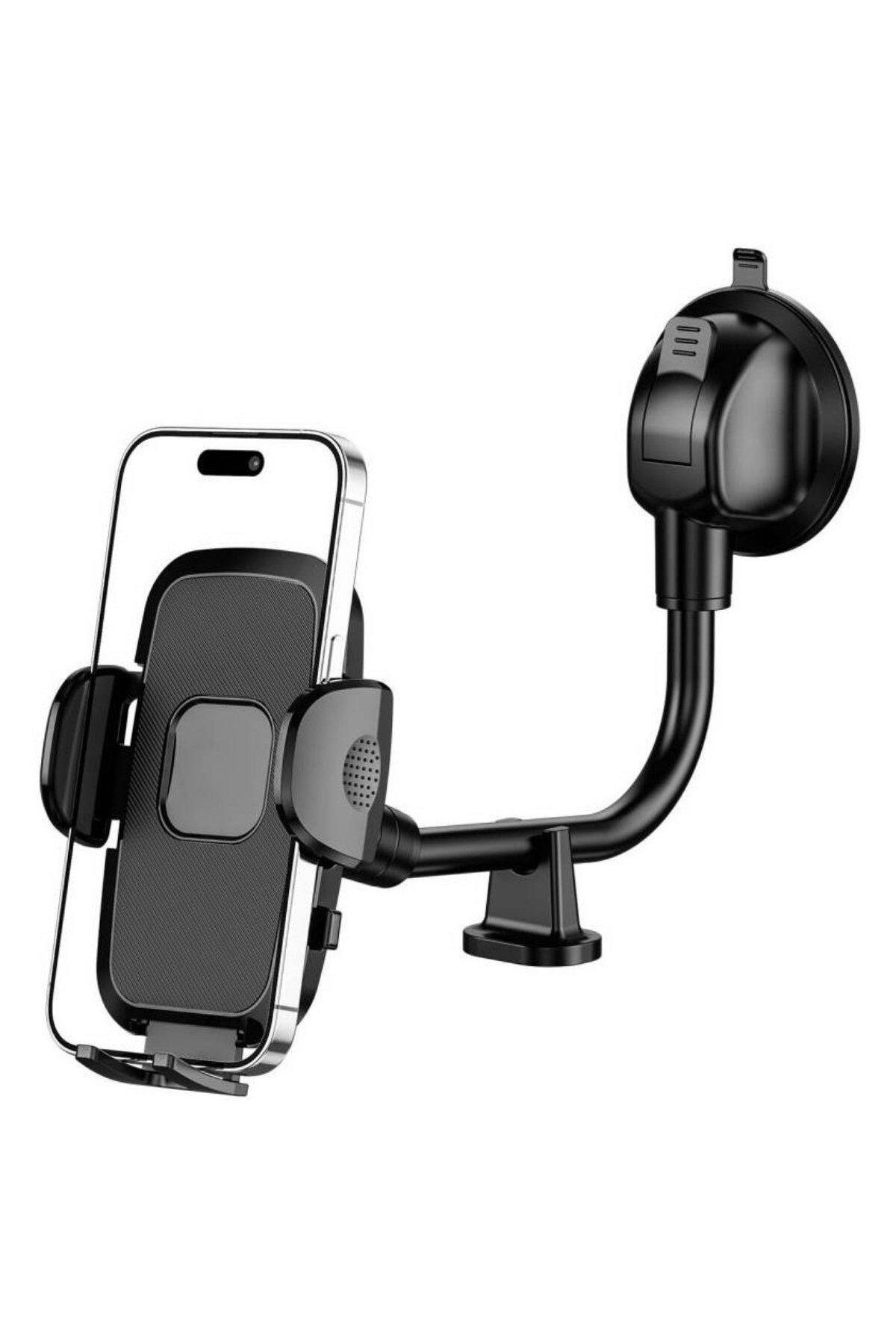 Khotso BUFFER® Ayarlanabilir Vakum Kilitli Cam Ve Torpidoya Takılabilen Telefon Tutucu