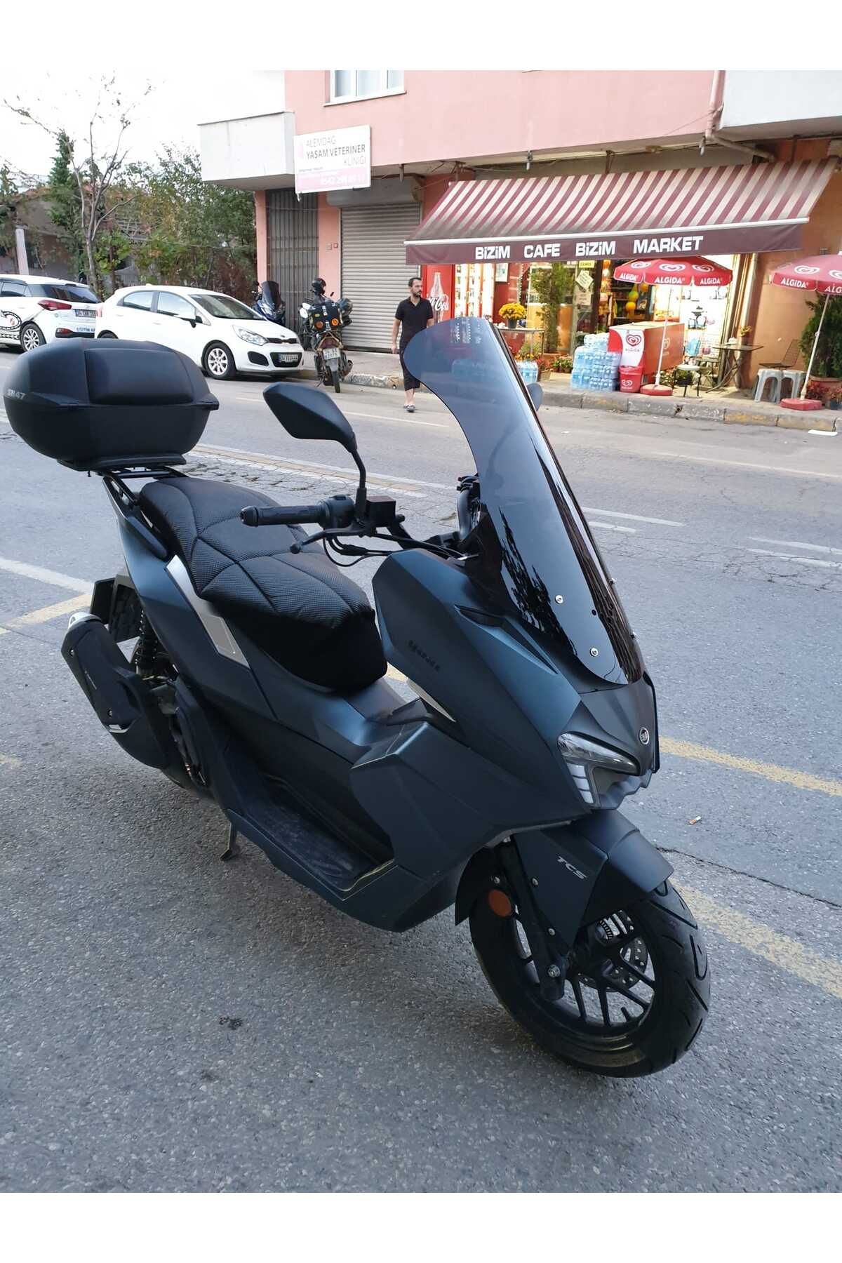 Yuki Vampire 125 Siperlik 125 Siperlik Ön Cam 2023-2025 Model 72cm Siyah Renkli 4mm UZUN CAM