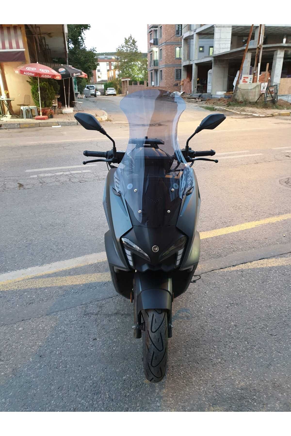 Yuki Vampire 125 Siperlik 125 Siperlik Ön Cam 2023-2025 Model 72cm Füme Renkli 4mm UZUN CAM