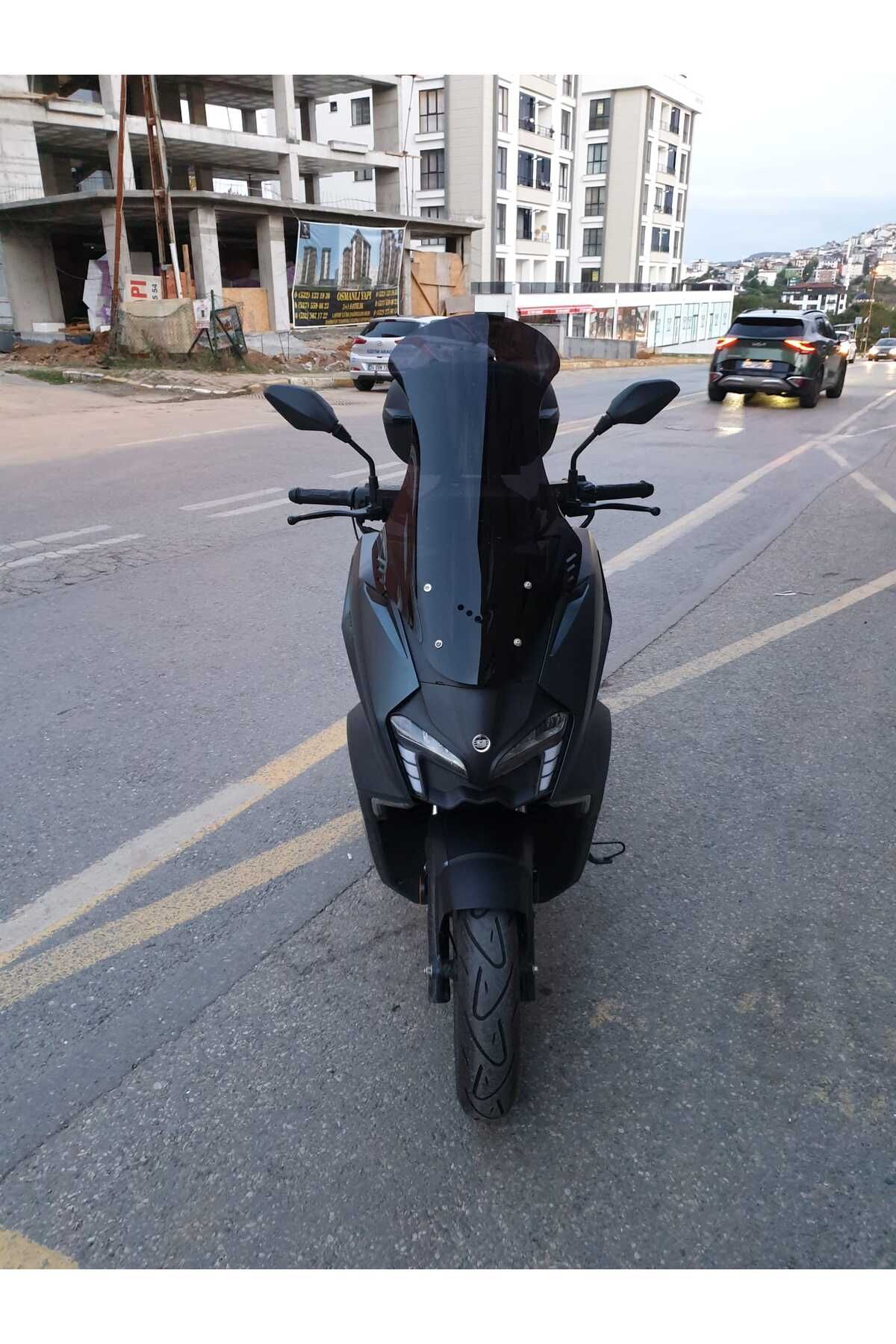 Yuki Vampire 125 Siperlik 125 Siperlik Ön Cam 2023-2025 Model 72cm Siyah Renkli 4mm UZUN CAM