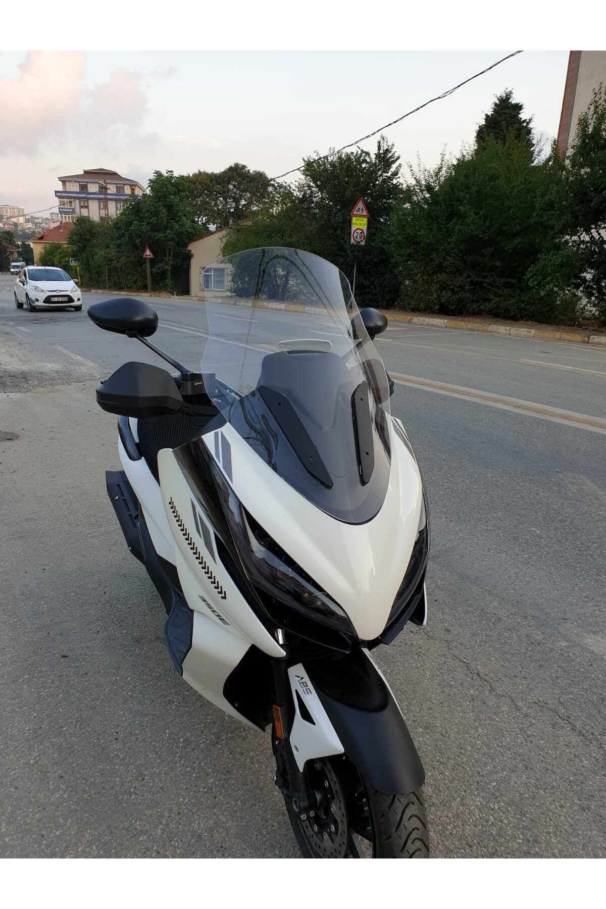 Zontes 350 E Siperlik Ön Cam 2022-2023 Model 70cm Şeffaf Renkli 4mm