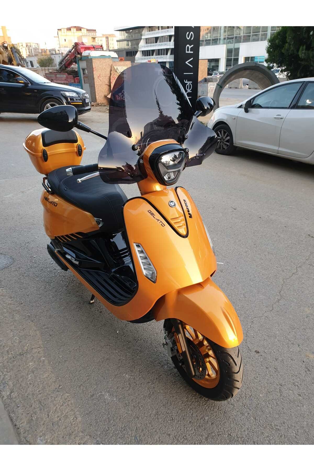 Yuki Gelato 150  Siperlik Ön Cam 2023-2025 Model 43cm Siyah Renkli 4mm APARATSIZDIR