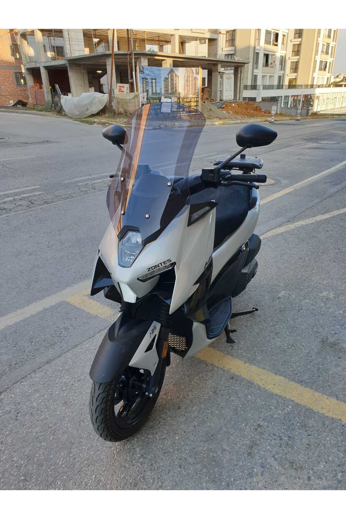 Zontes ZT 125 Siperlik Ön Cam 2025 Model 55cm Füme Renkli 4mm