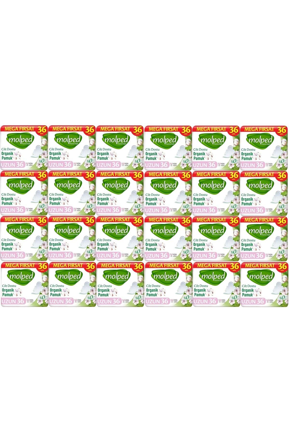 Molped Pure&Soft Hijyenik Ped Uzun 864 (24PK*36) Adet Mega Pk