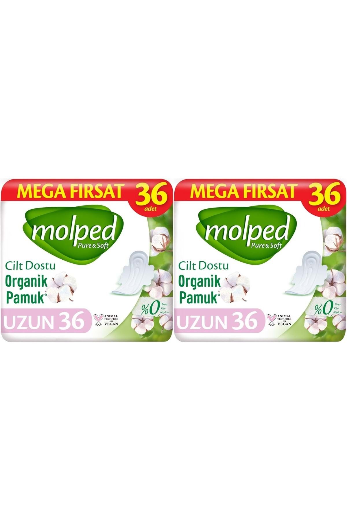 Molped Pure&Soft Hijyenik Ped Uzun 72 (2PK*36) Adet Mega Pk