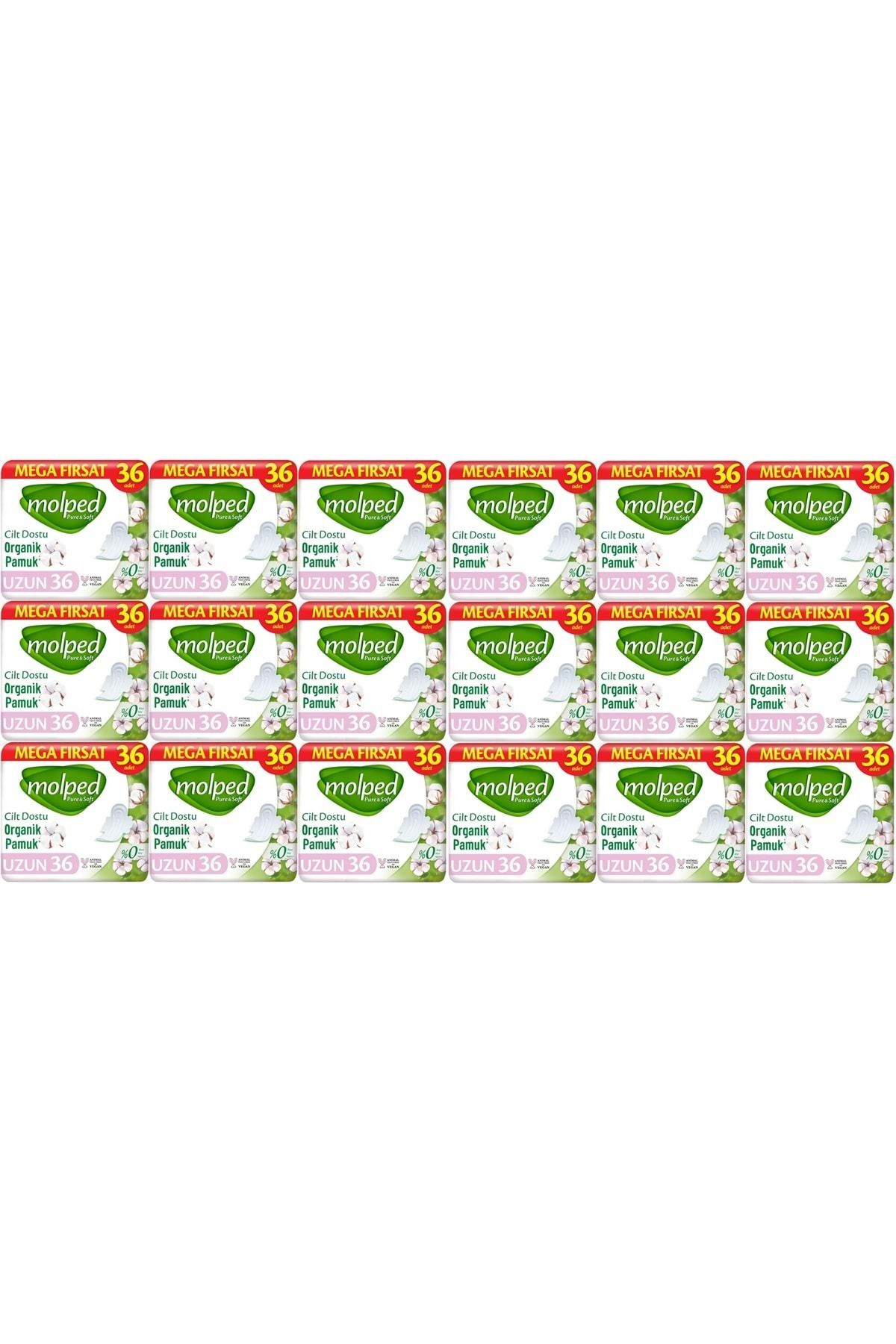 Molped Pure&Soft Hijyenik Ped Uzun 648 (18PK*36) Adet Mega Pk