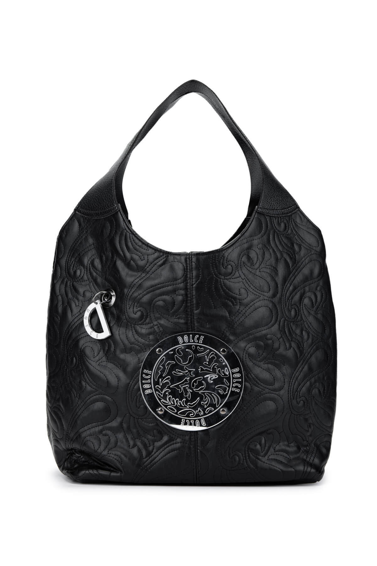 دولچه کیف دوشی زنانه DSN مشکی وگان