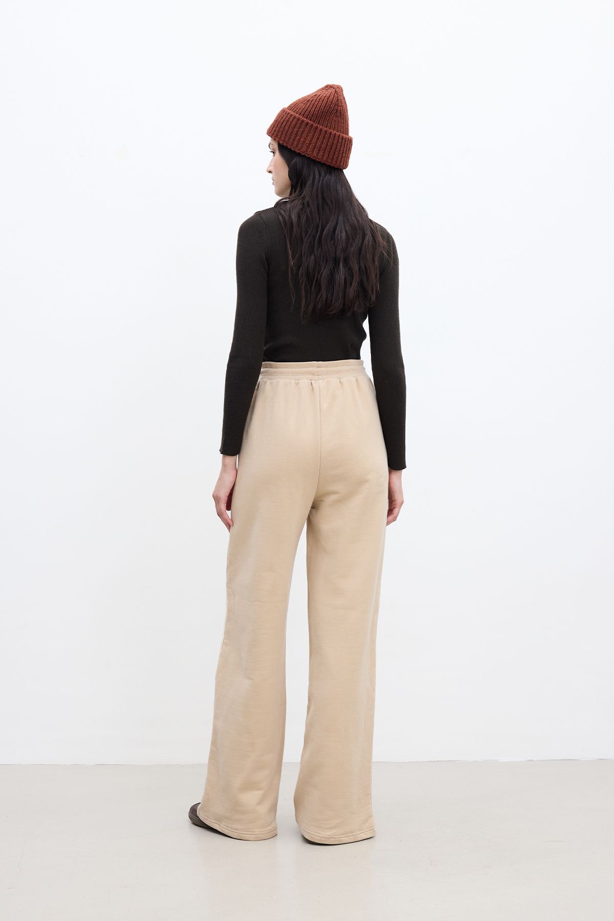 Manuka-Relaxed Fit Basic Camel Pants 6