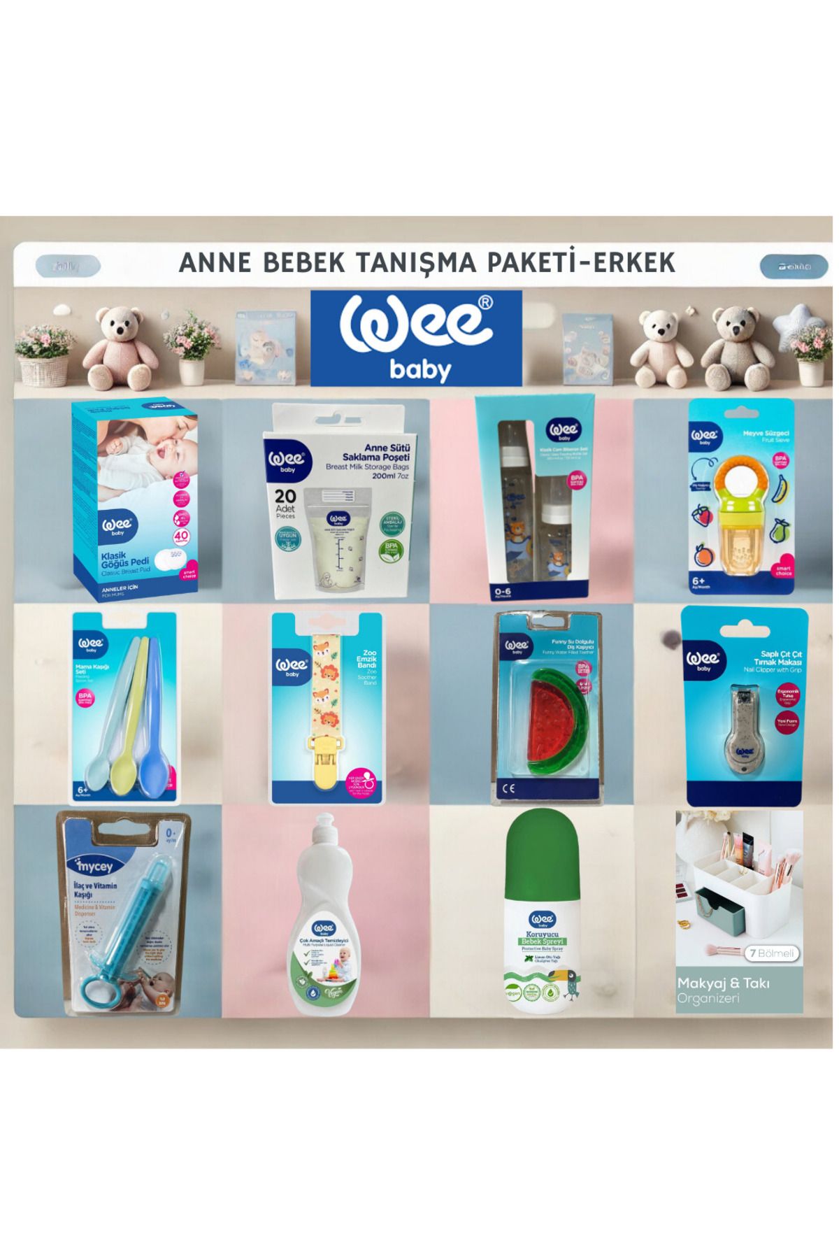 Wee Baby Anne Bebek Tanışma Paketi - Erkek