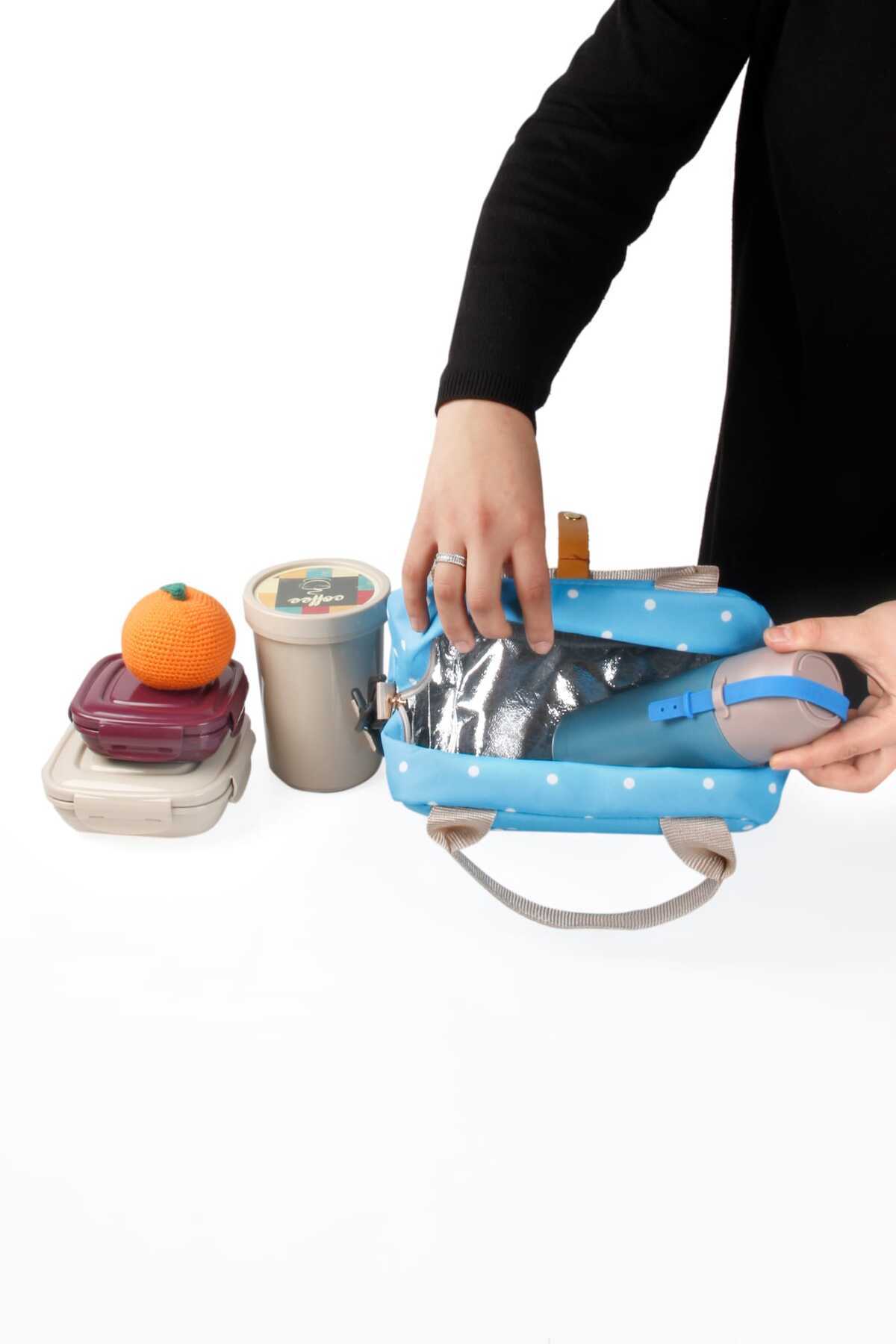 brandbaby Çok Amaçlı ısı yalıtımlı su geçirmez termal beslenme ve yemek taşıma çantası fotoğrafı 5 (önizleme)