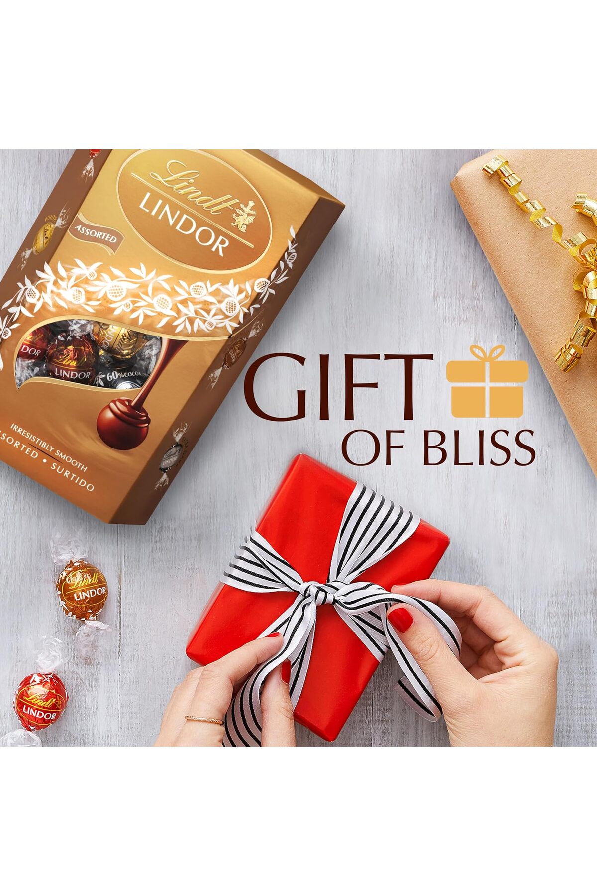 LINDORES　2本セット Lindt Lindor Cornet Milk Ve Cornet Assorted Çikolata 2'li Set 337