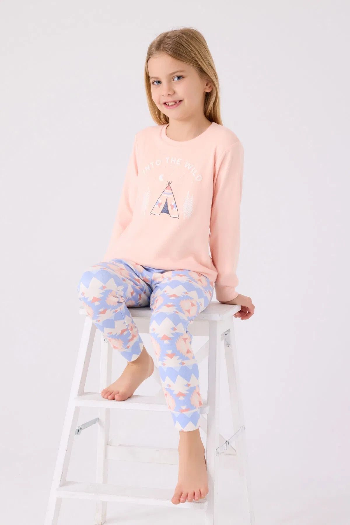 Arnetta-Two-Piece Set for Mother and Daughter - Salmon 2