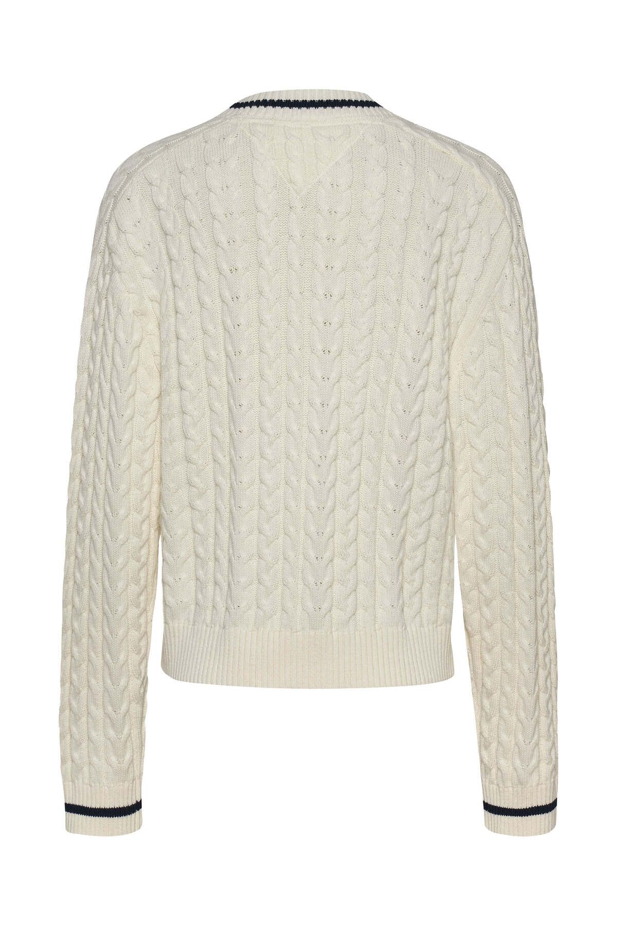 Tommy Hilfiger-Sweter z dekoltem w serek Tjw Badge Cable 6