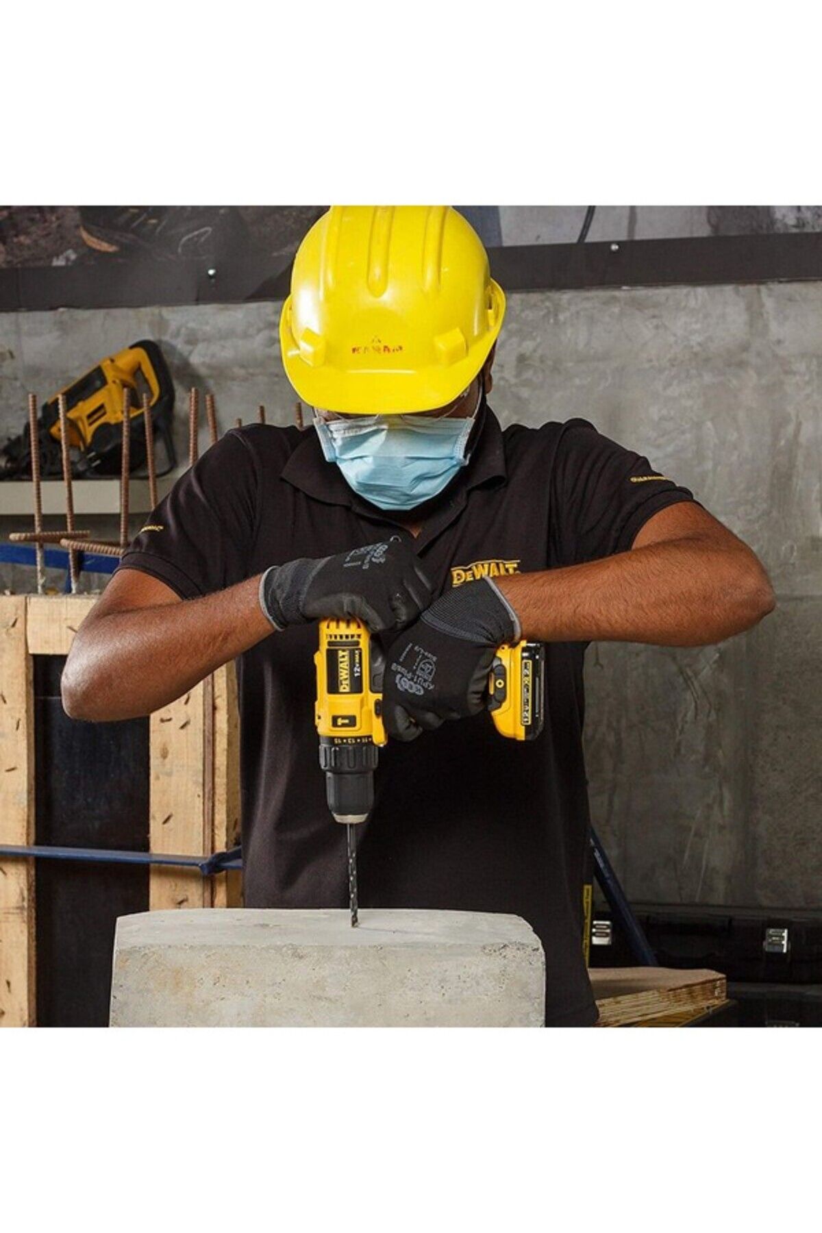 Dewalt-مثقاب مطرقة صغير الحجم يعمل ببطارية ليثيوم أيون بقوة 12 فولت مع 10 رؤوس 6