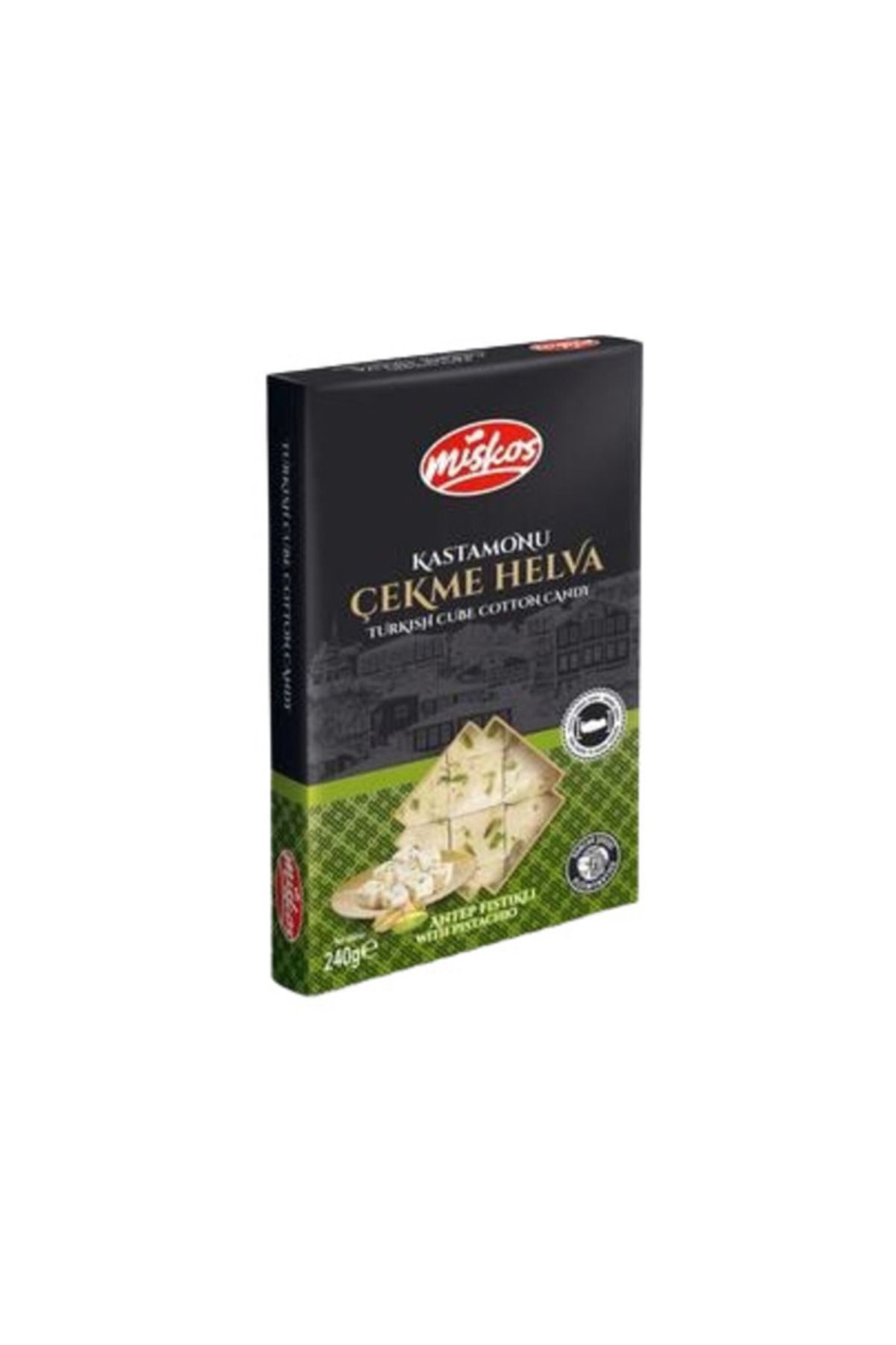 Miskos Antep Fıstıklı Çekme Helva 240 Gr