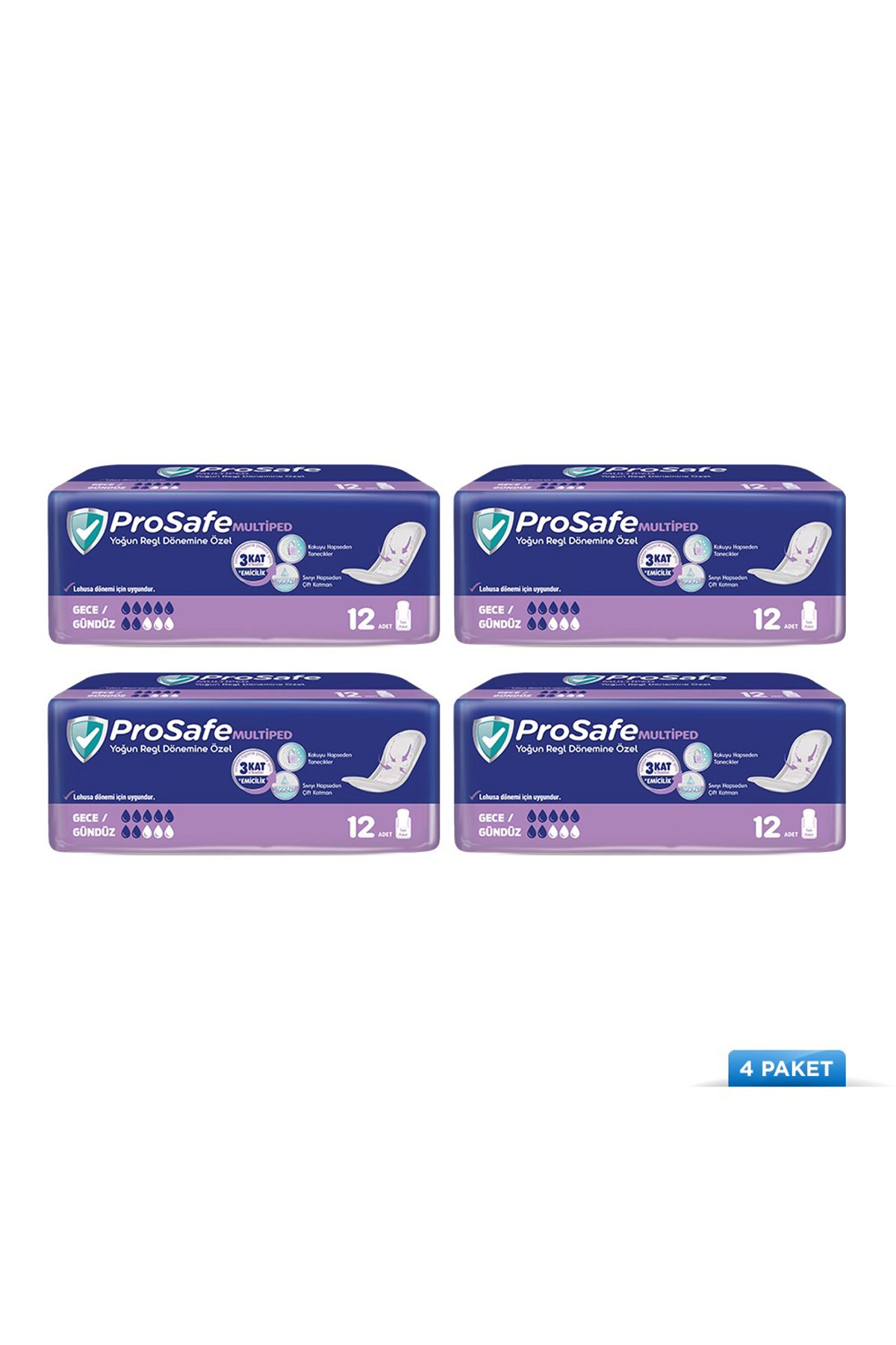 PROSAFE Multiped Extra Gece Yetişkin 10'lu X4