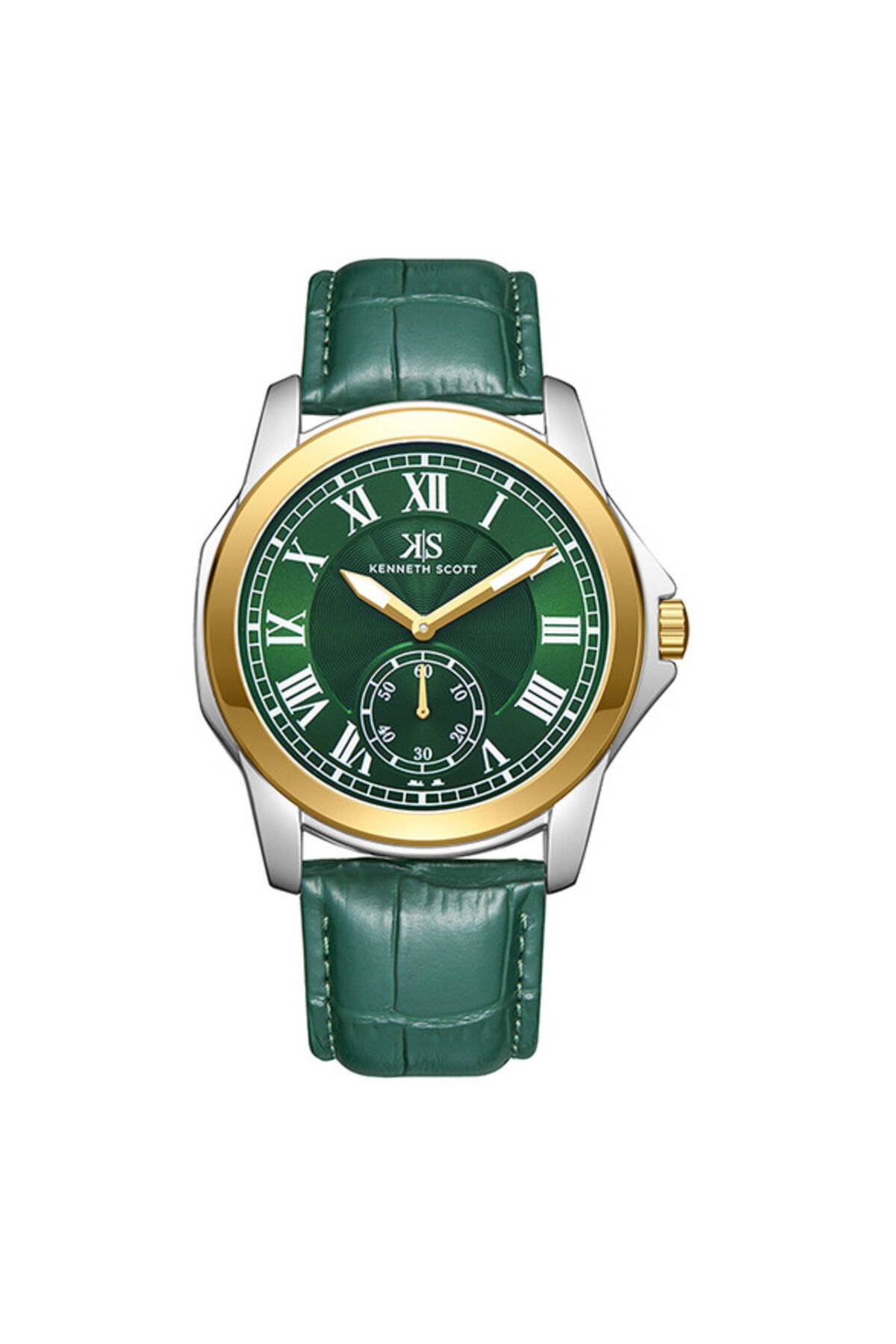 Kenneth Scott-Men's Analog Green Dial Watch - K24018-TLHH 1