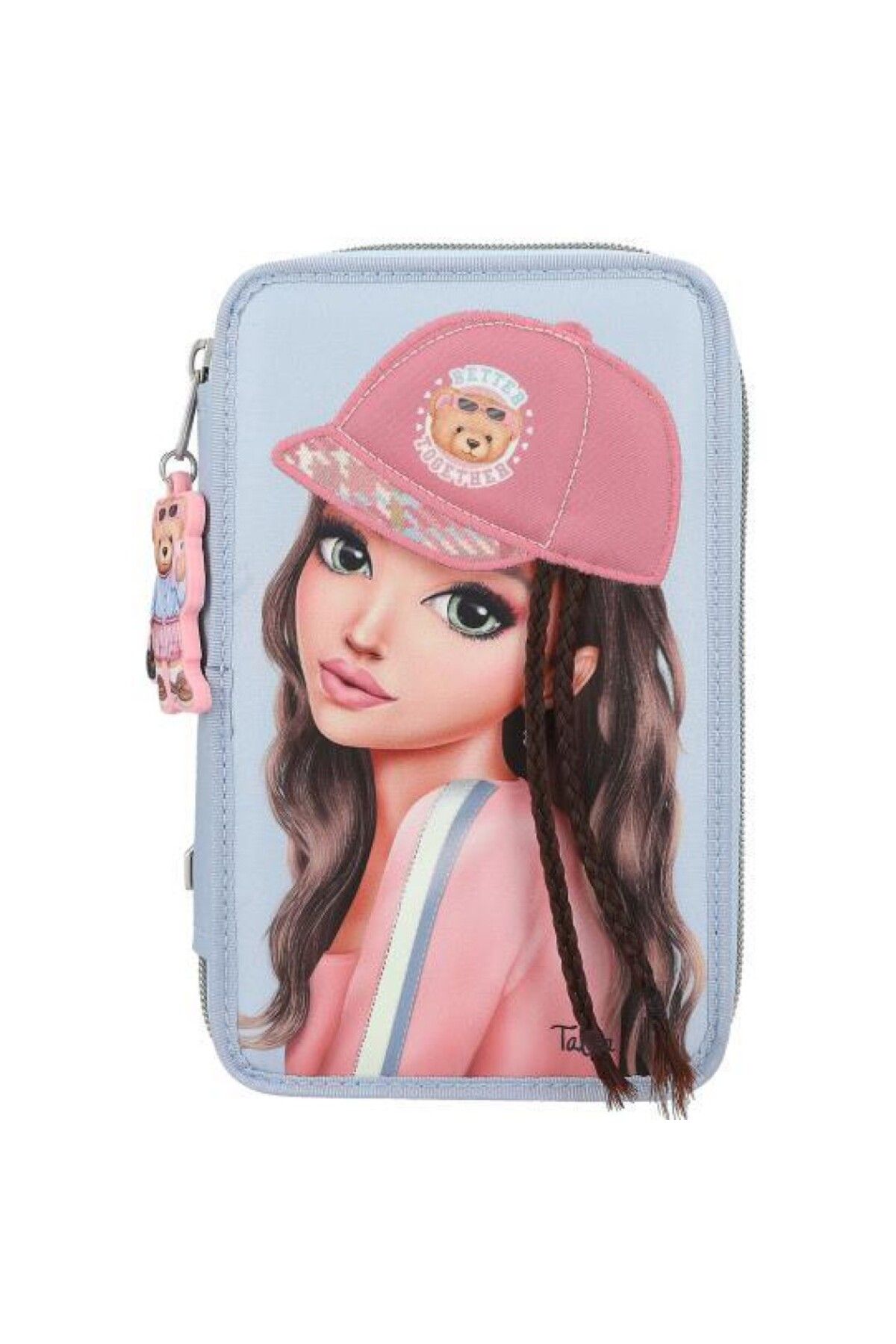 Top Model-Topmodel Triple Pencil Case with Application Team Teddy 2