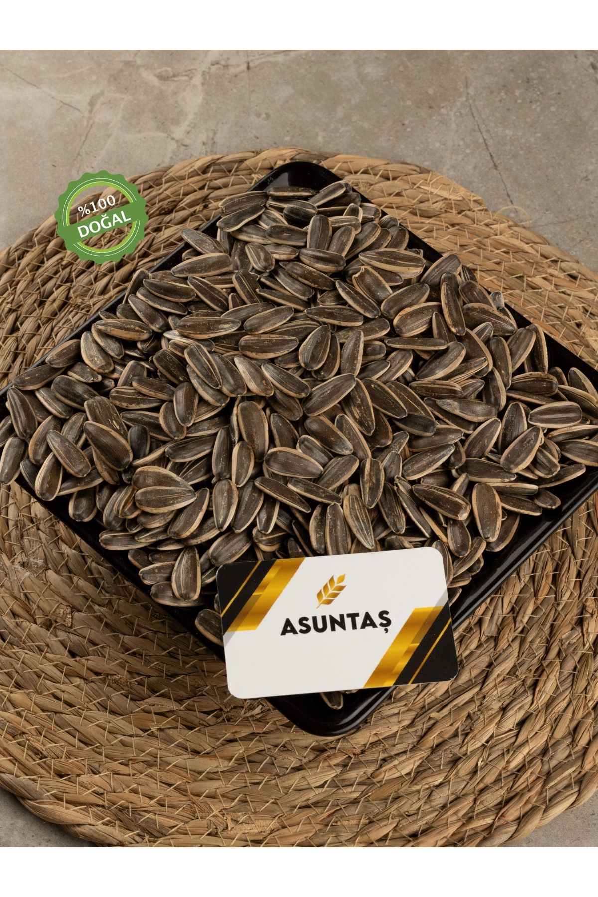 ASUNTAŞ Çiğ Siyah Jumbo Çekirdek Vakumlu 1kg