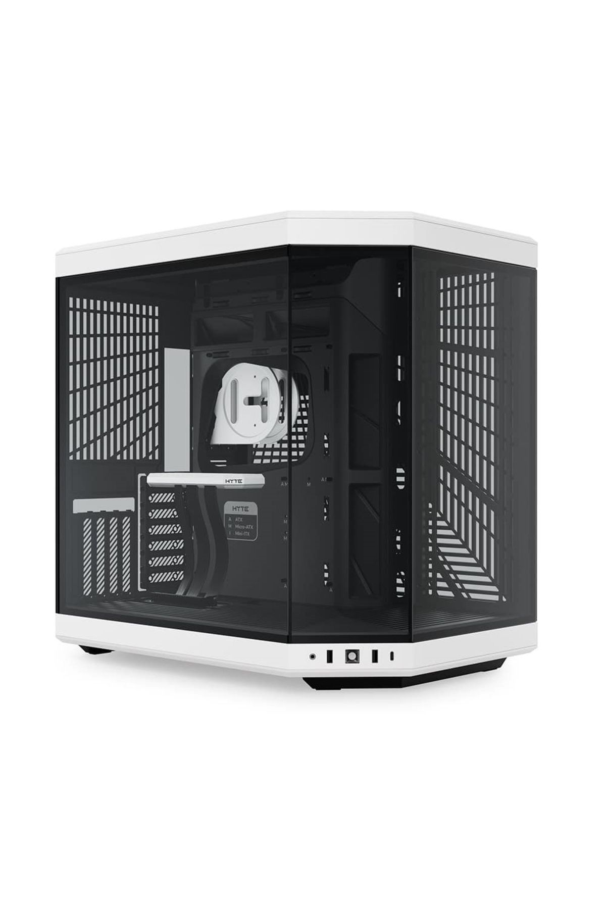 HYTE Y70 Panda Temperli Cam USB 3.2 E-ATX Dual Chamber Mid Tower Gaming Kasa (CS-HYTE-Y70-BW)