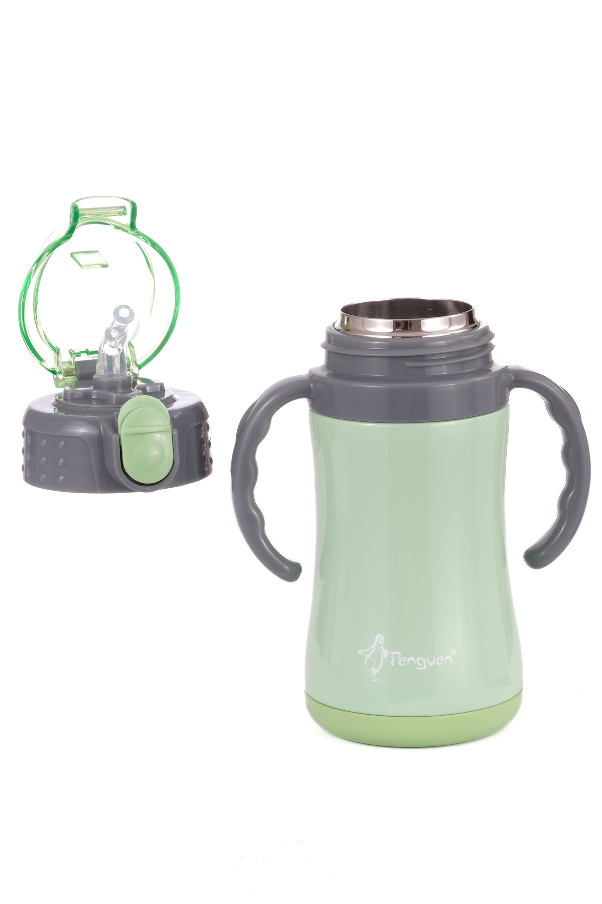 Penguen Çocuk Termosu - 280 ml | Sızdırmaz Çift Cidarlı, Vakum Yalıtımlı | Paslanmaz Çelik Pipetli Termos fotoğrafı 3 (önizleme)