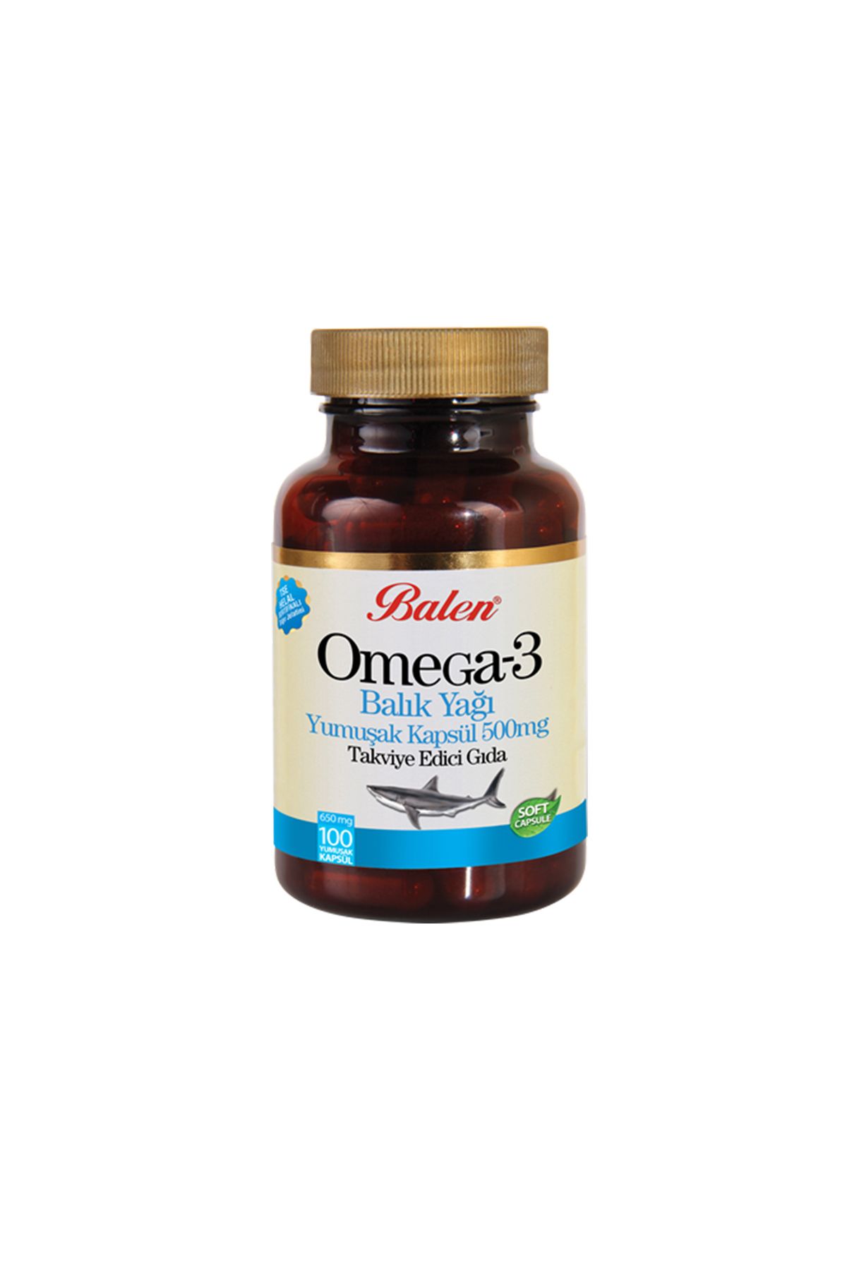 Balen Omega 3 Balık Yağı Yumuşak Kapsül 650 Mg* 100 | Omega 3 Içeren Kalp Beyin Ve Göz S 570008