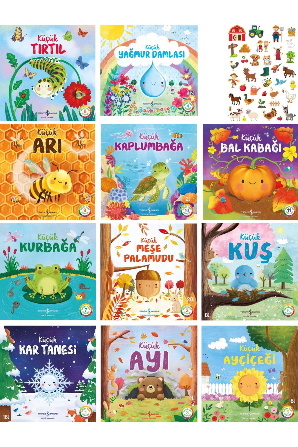 Öğrence Gezegeni İş Kültür Doğanın Eşsiz Hikayeleri 11 Kitap Dev Set - A4 Sticker Hediyeli