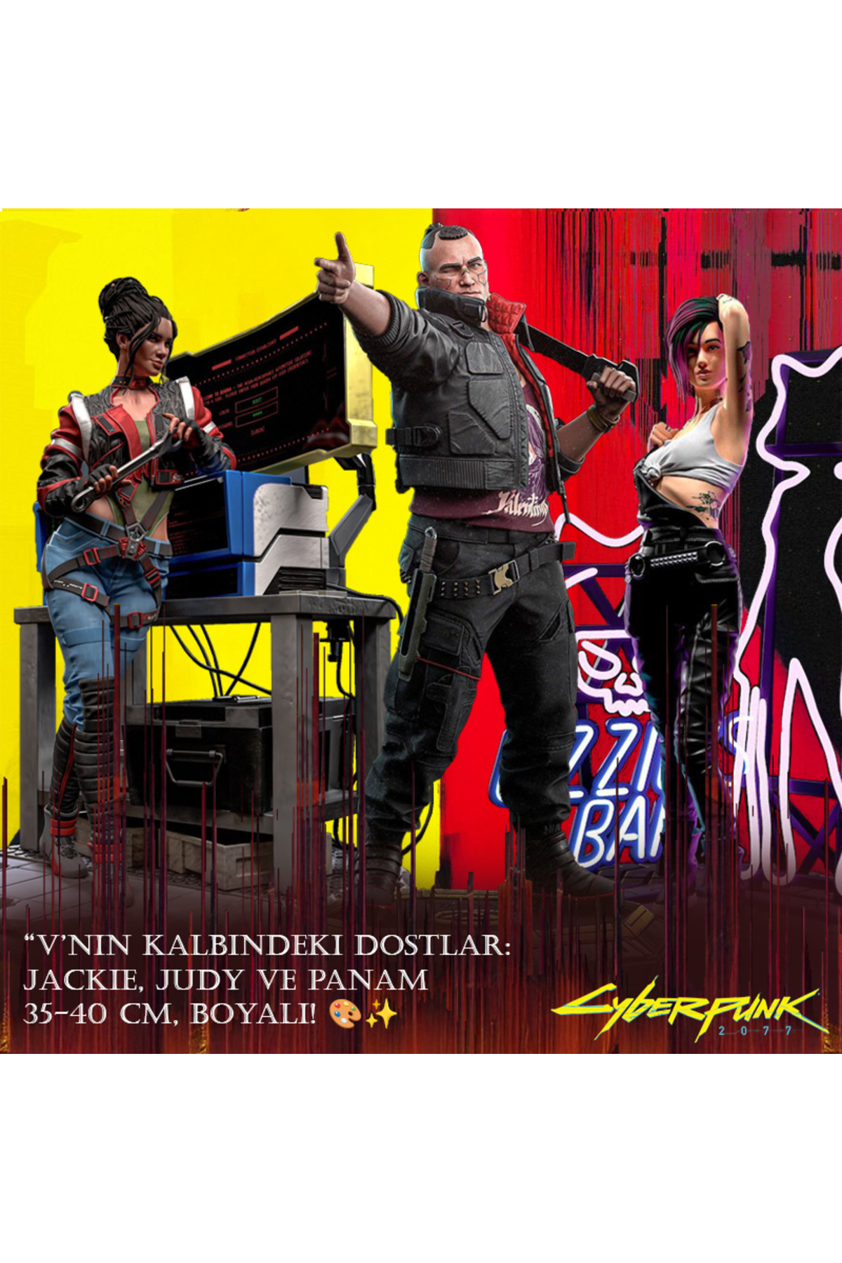 Cyberpunk 2077 Jackie Judy ve Panam  - V'nin Kalbindeki Dostlar