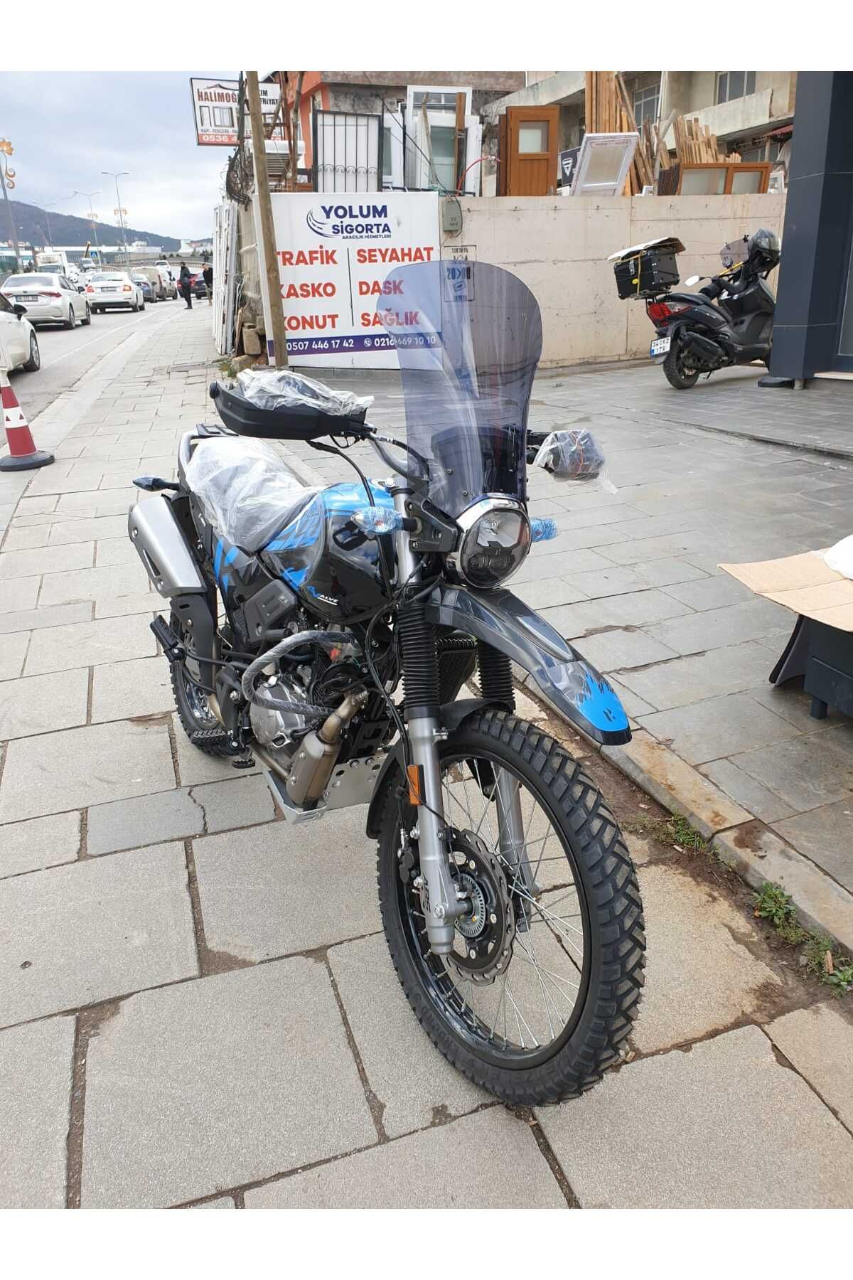 Hero X Pulse Siperlik Ön Cam 2020 2025 Model 46cm Füme Renkli 4mm